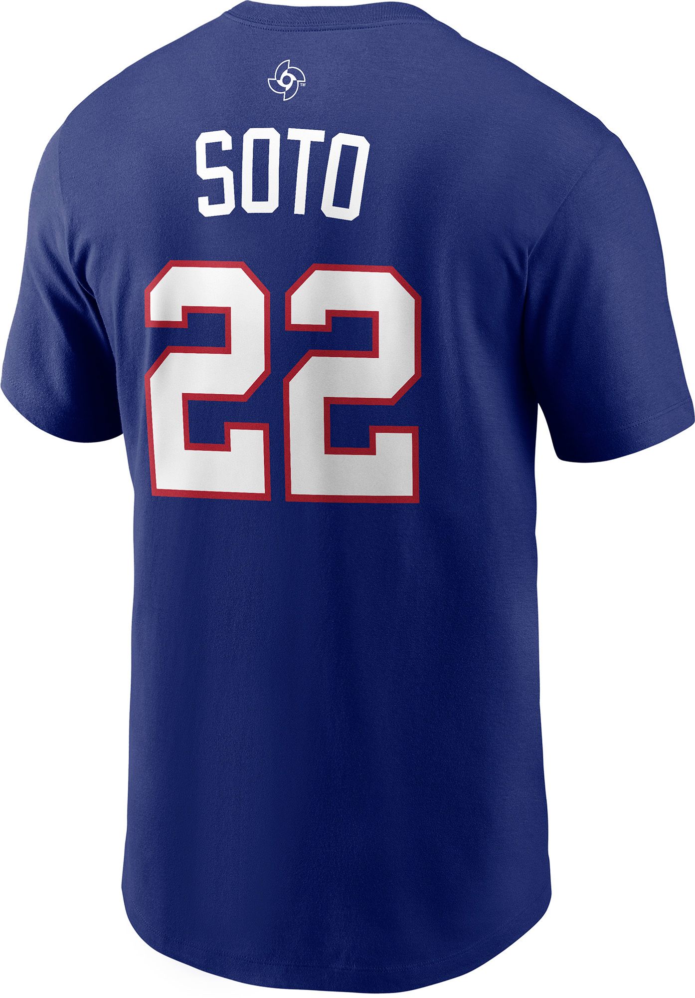Nike Men's World Baseball Classic 2026 Dominican Republic Royal Juan Soto #22 T-Shirt product image