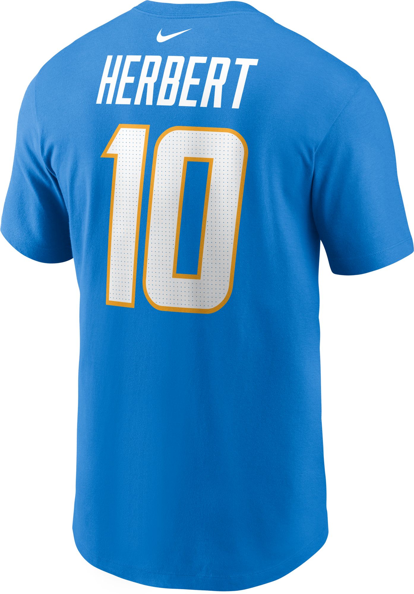 Nike Men's Los Angeles Chargers Justin Herbert #10 Blue T-Shirt product image