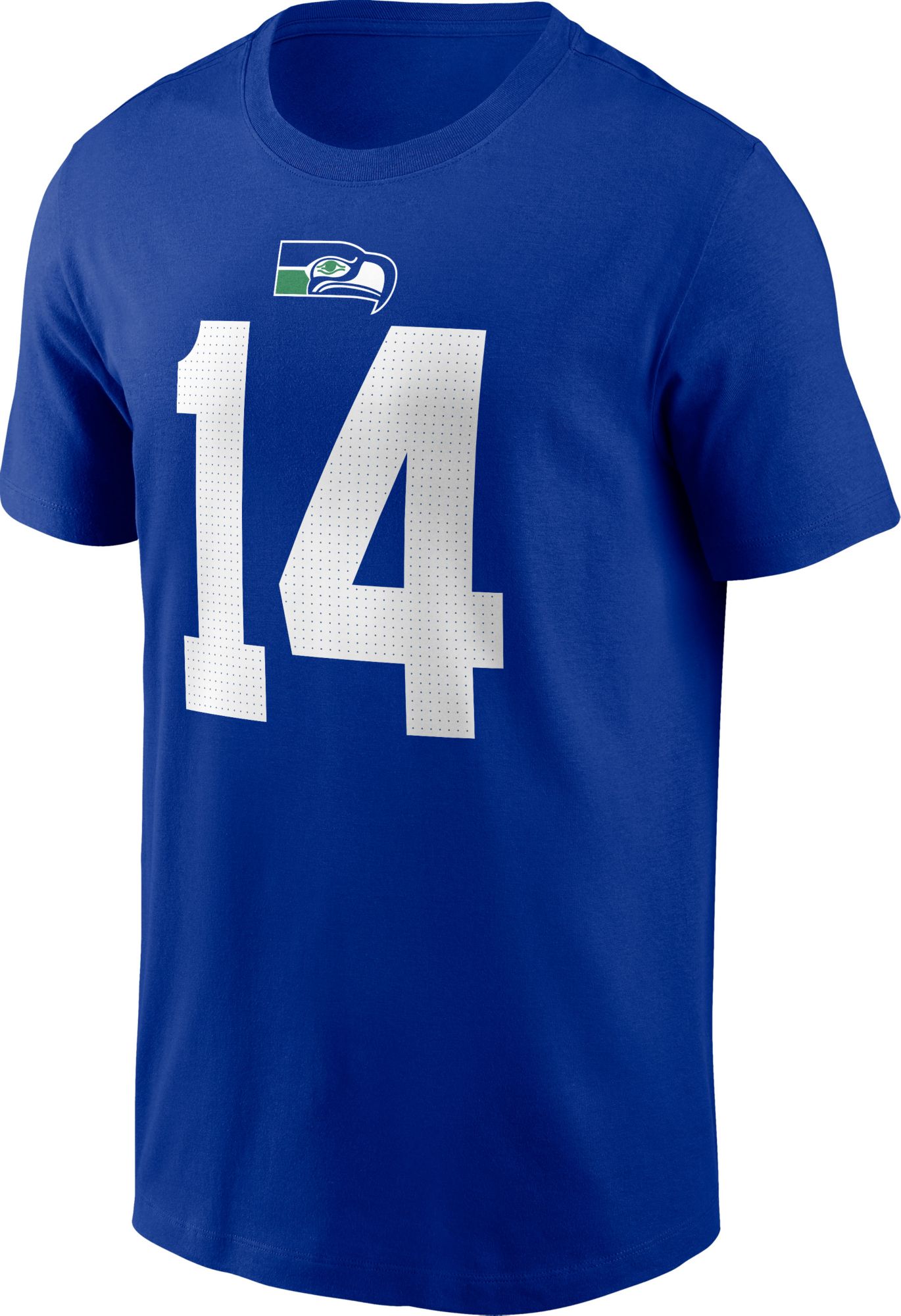 Nike Men's Seattle Seahawks DK Metcalf #14 Throwback Blue T-Shirt