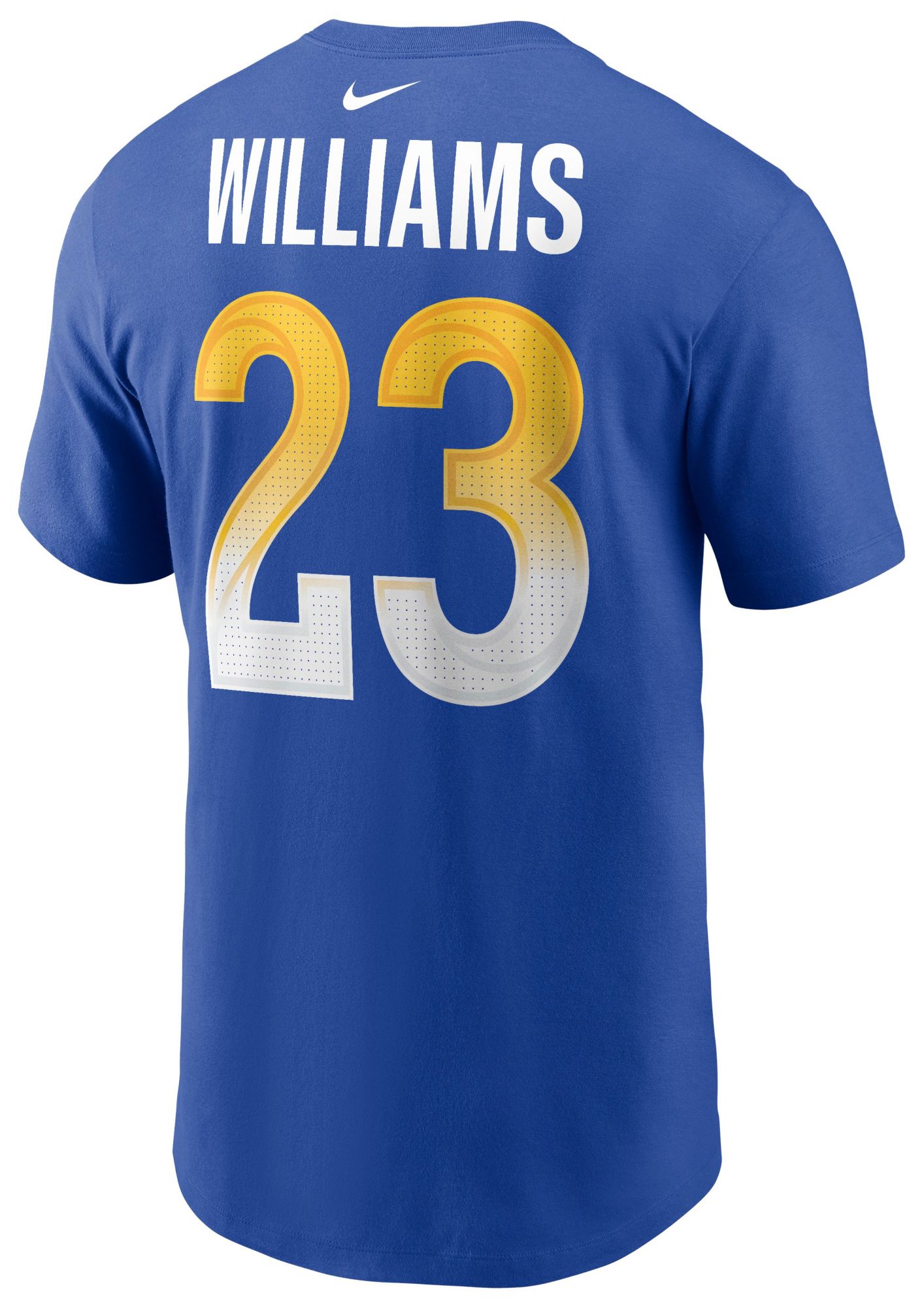 Nike Men's Los Angeles Rams Kyren Williams #23 Blue T-Shirt product image
