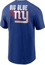 Nike Men's New York Giants Blitz Back Slogan Blue T-Shirt product image