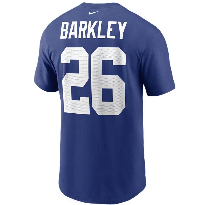 Nike Men's New York Giants Legend Saquon Barkley #26 Blue T-Shirt