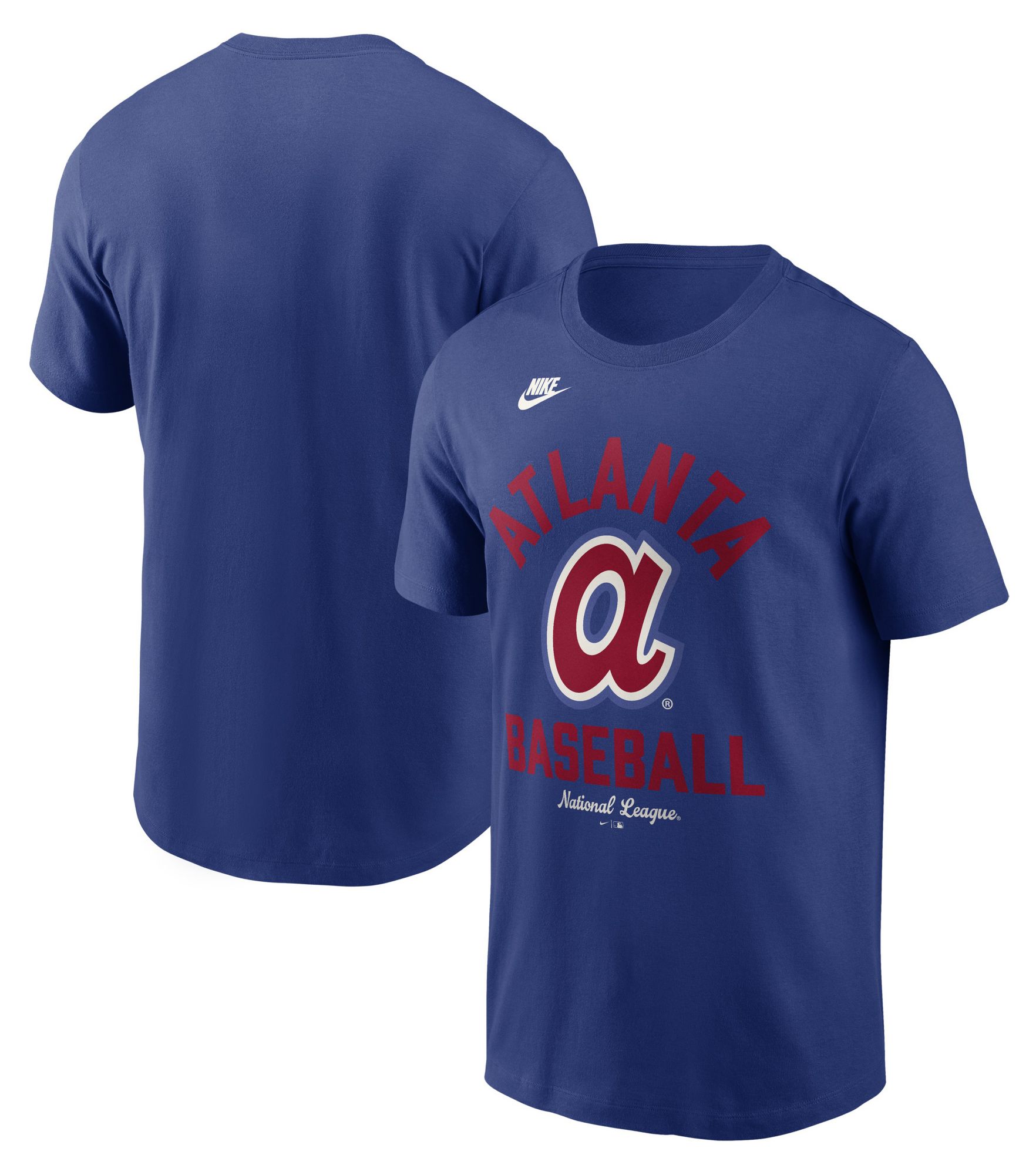 Nike Men's Atlanta Braves Blue Arch Logo Cooperstown T-Shirt product image