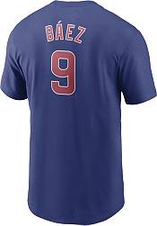 Nike Men's Chicago Cubs Javier Baez #9 Blue T-Shirt product image