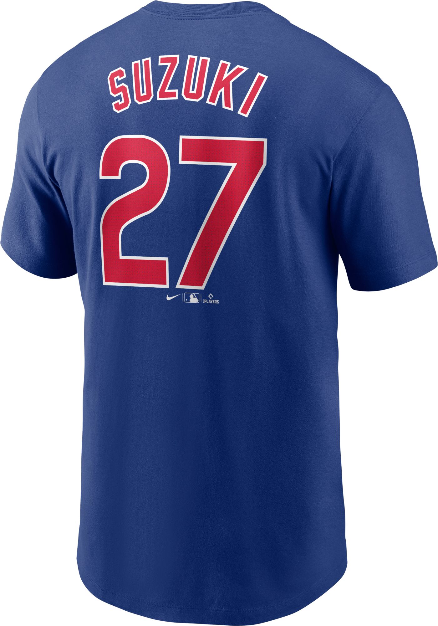 Nike Men's Chicago Cubs Seiya Suzuki #27 Blue T-Shirt product image