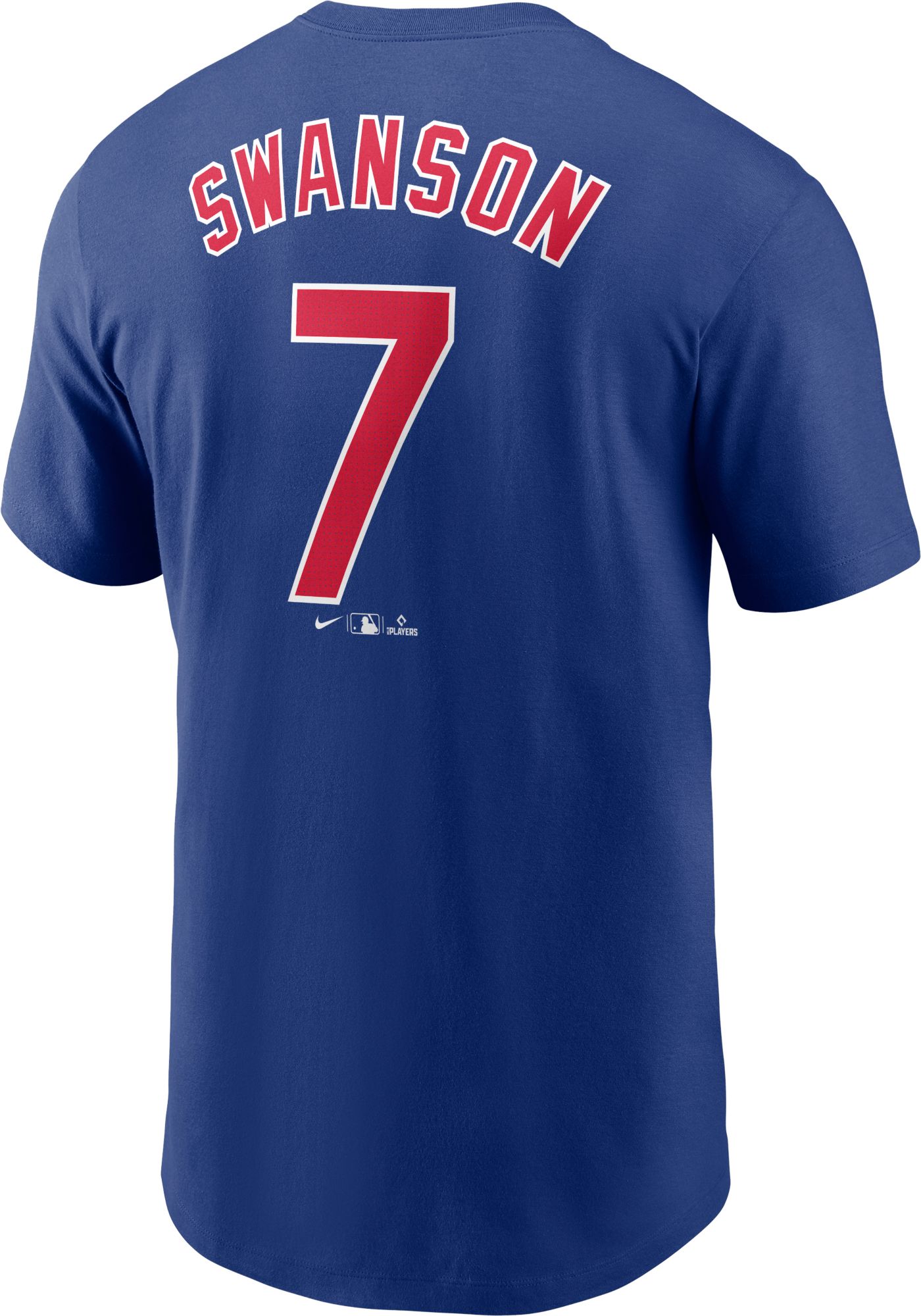 Nike Men's Chicago Cubs Dansby Swanson #7 Blue T-Shirt product image