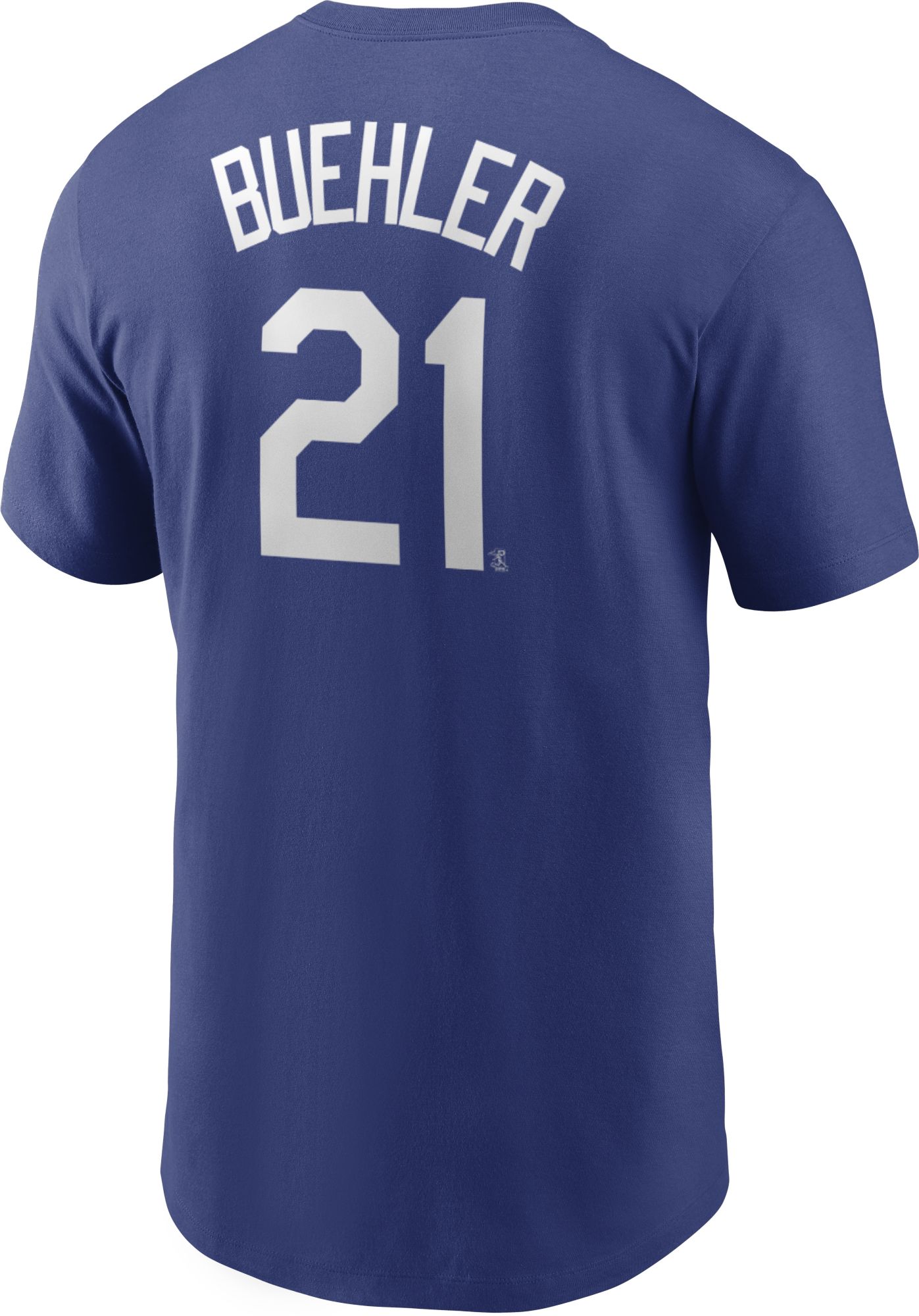 Nike Men's Los Angeles Dodgers Walker Buehler #21 Blue T-Shirt