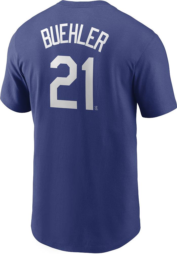 Nike Los Angeles Dodgers Walker Buehler Home White Jersey Youth Size Large  New