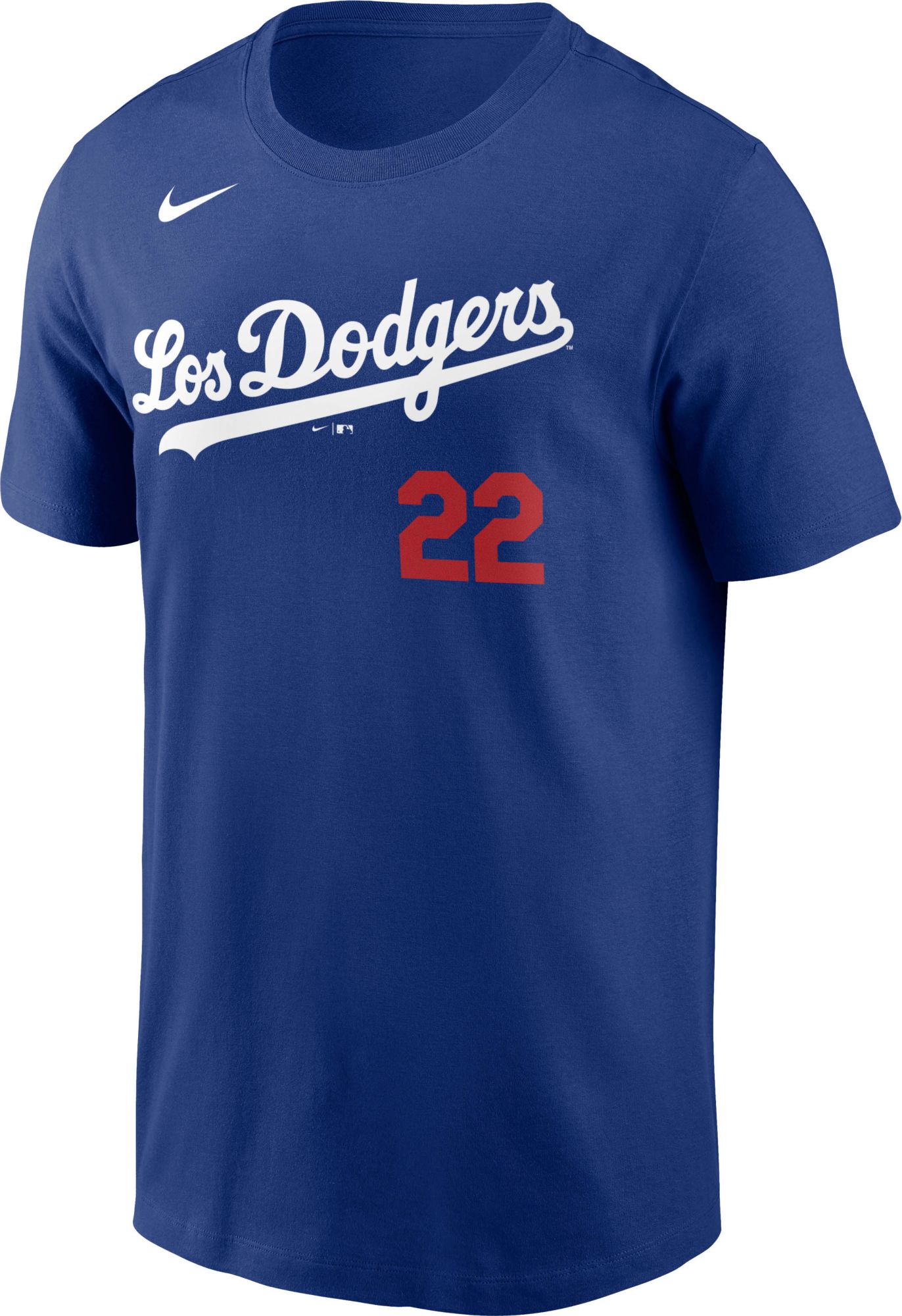 Nike Men's Los Angeles Dodgers Clayton Kershaw #22 Royal T-Shirt product image