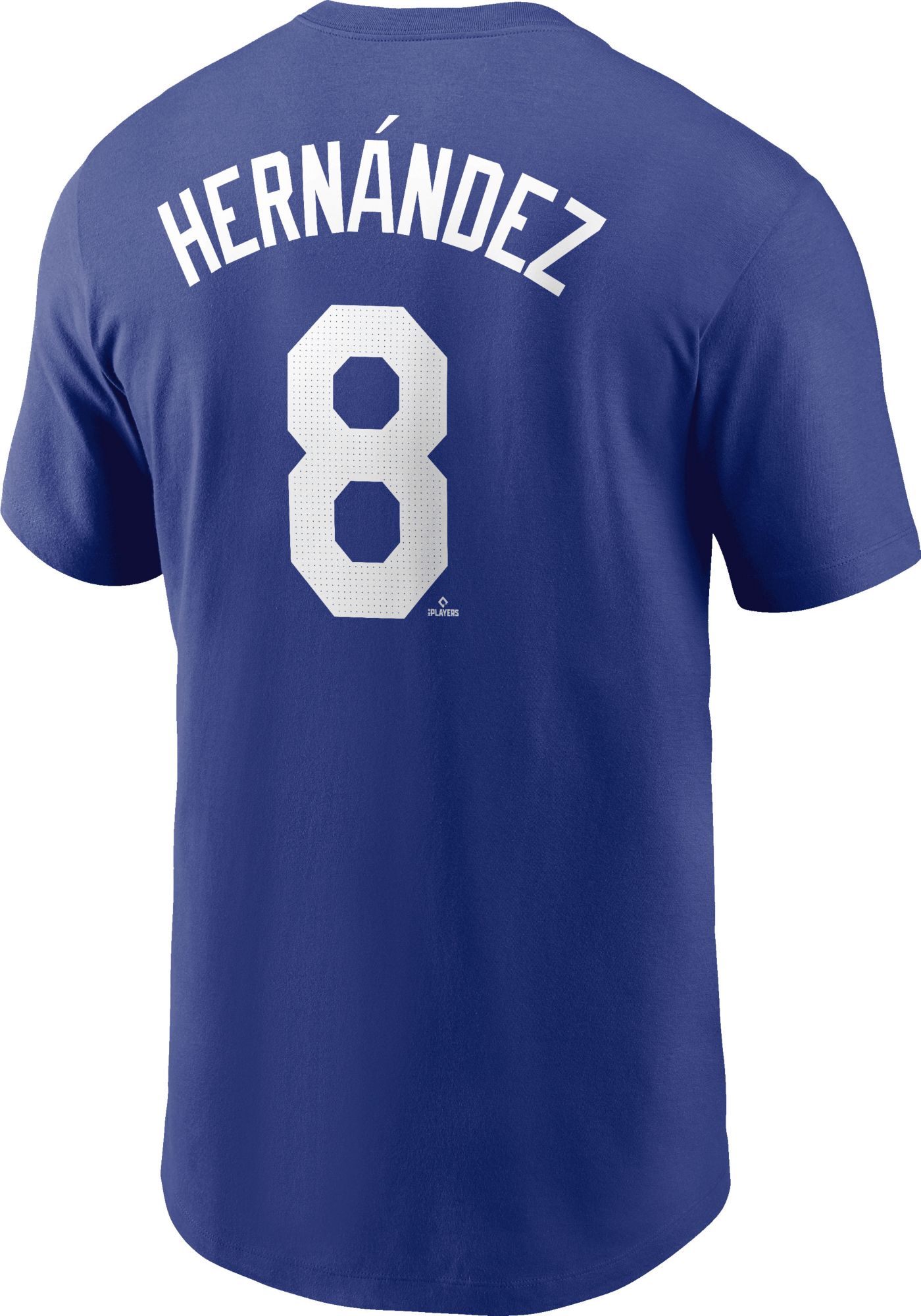 Nike Men's Los Angeles Dodgers Kike Hernandez #8 Blue T-Shirt product image