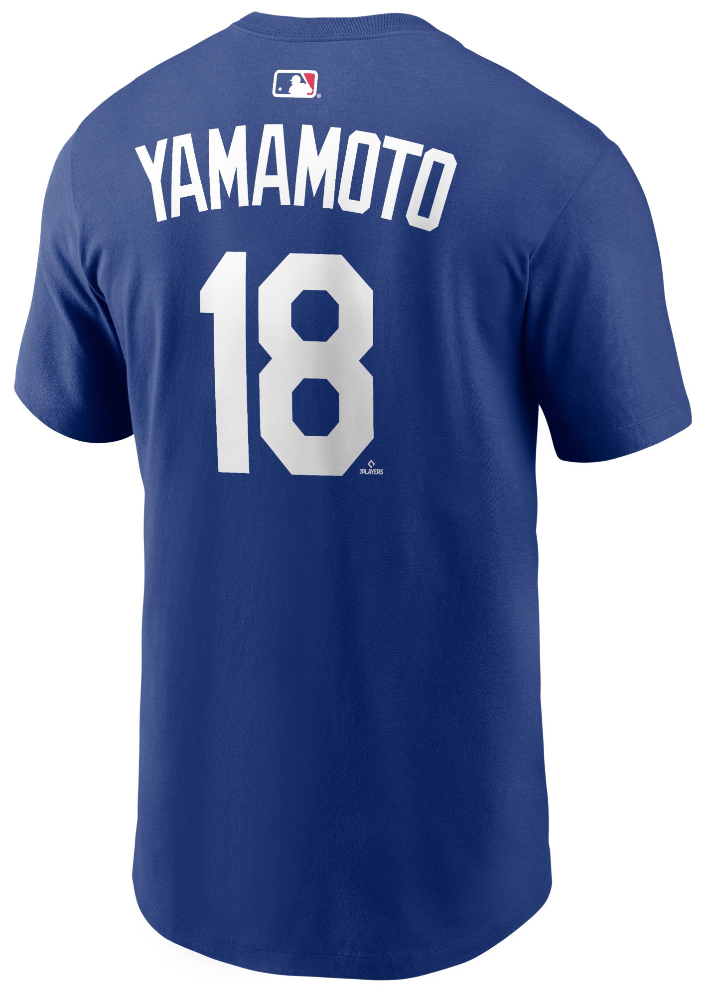 Nike Men's Los Angeles Dodgers Yoshinobu Yamamoto #18 Blue Home T-Shirt product image