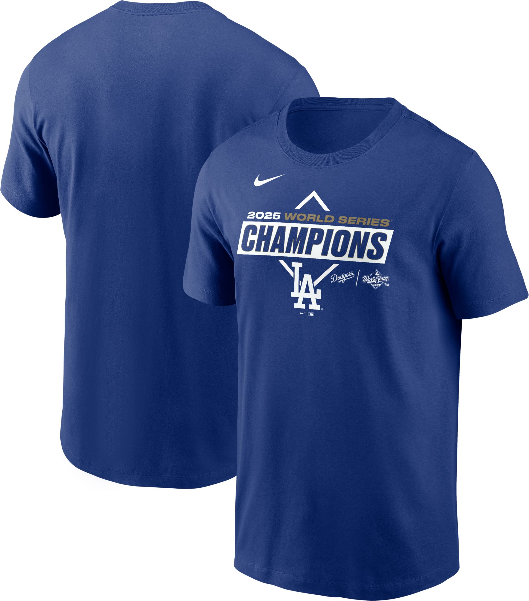 Nike Men's Los Angeles Dodgers 2025 World Series Champions Logo T-Shirt product image