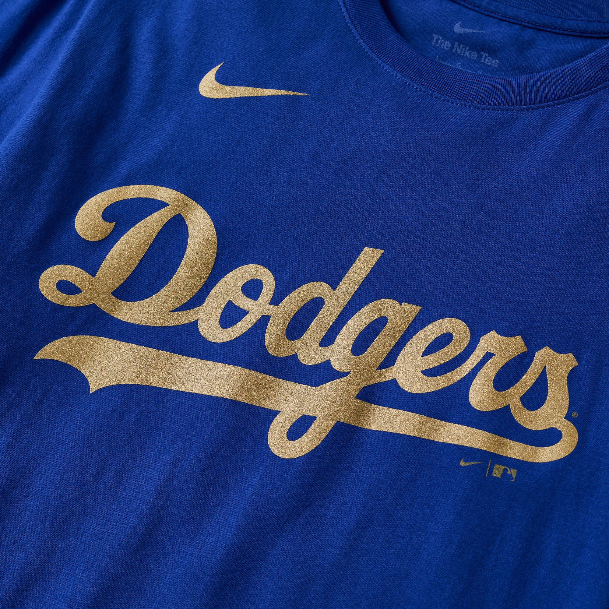 Nike Men's Los Angeles Dodgers 2026 Gold Collection Wordmark T-Shirt product image