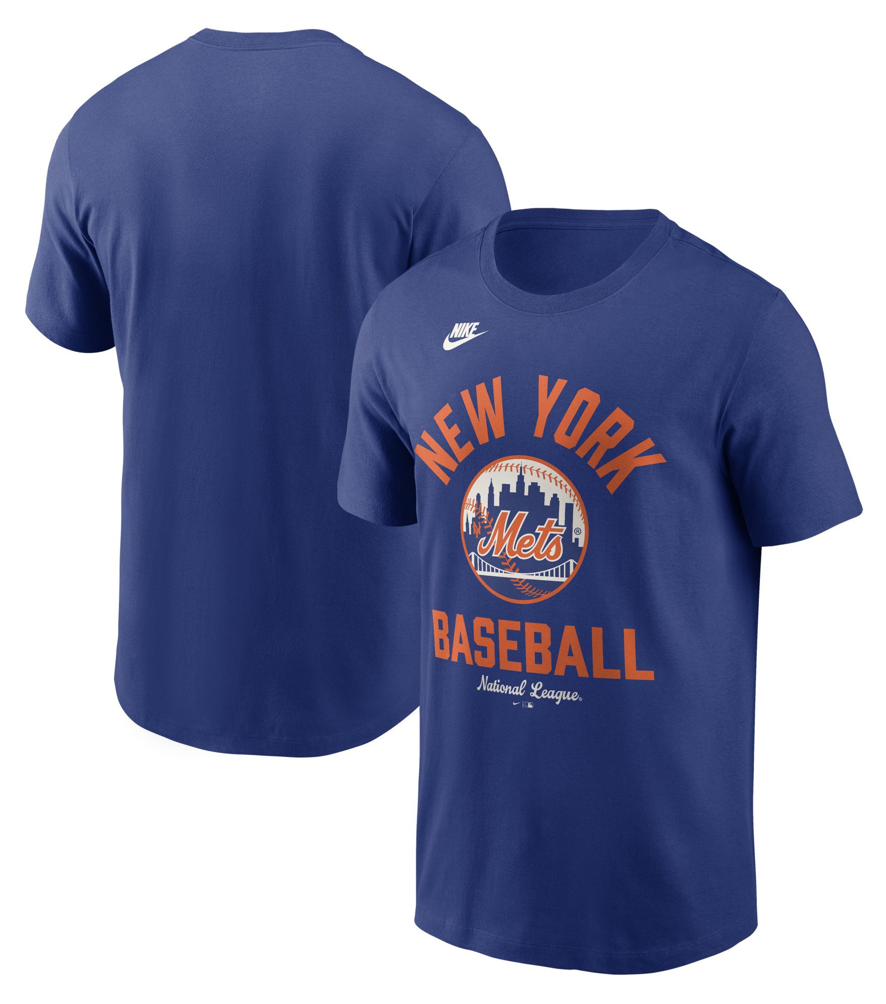Nike Men's New York Mets Blue Arch Logo Cooperstown T-Shirt product image