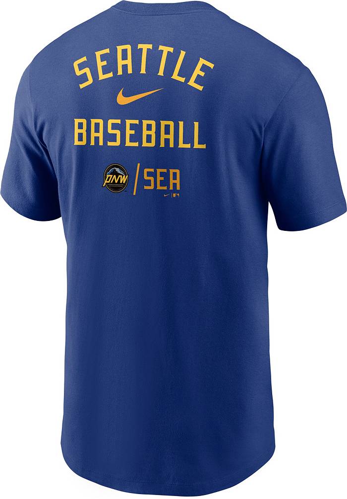 Nike Men's Seattle Mariners Royal Cooperstown Rewind Polo