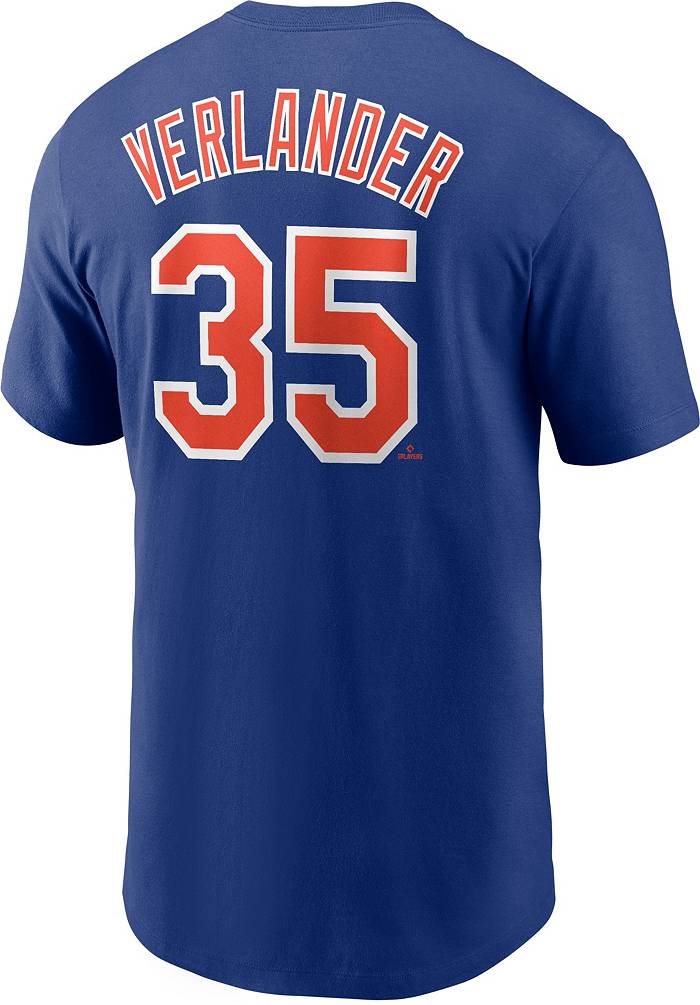 Nike Men's New York Mets Blue Justin Verlander #35 T-Shirt