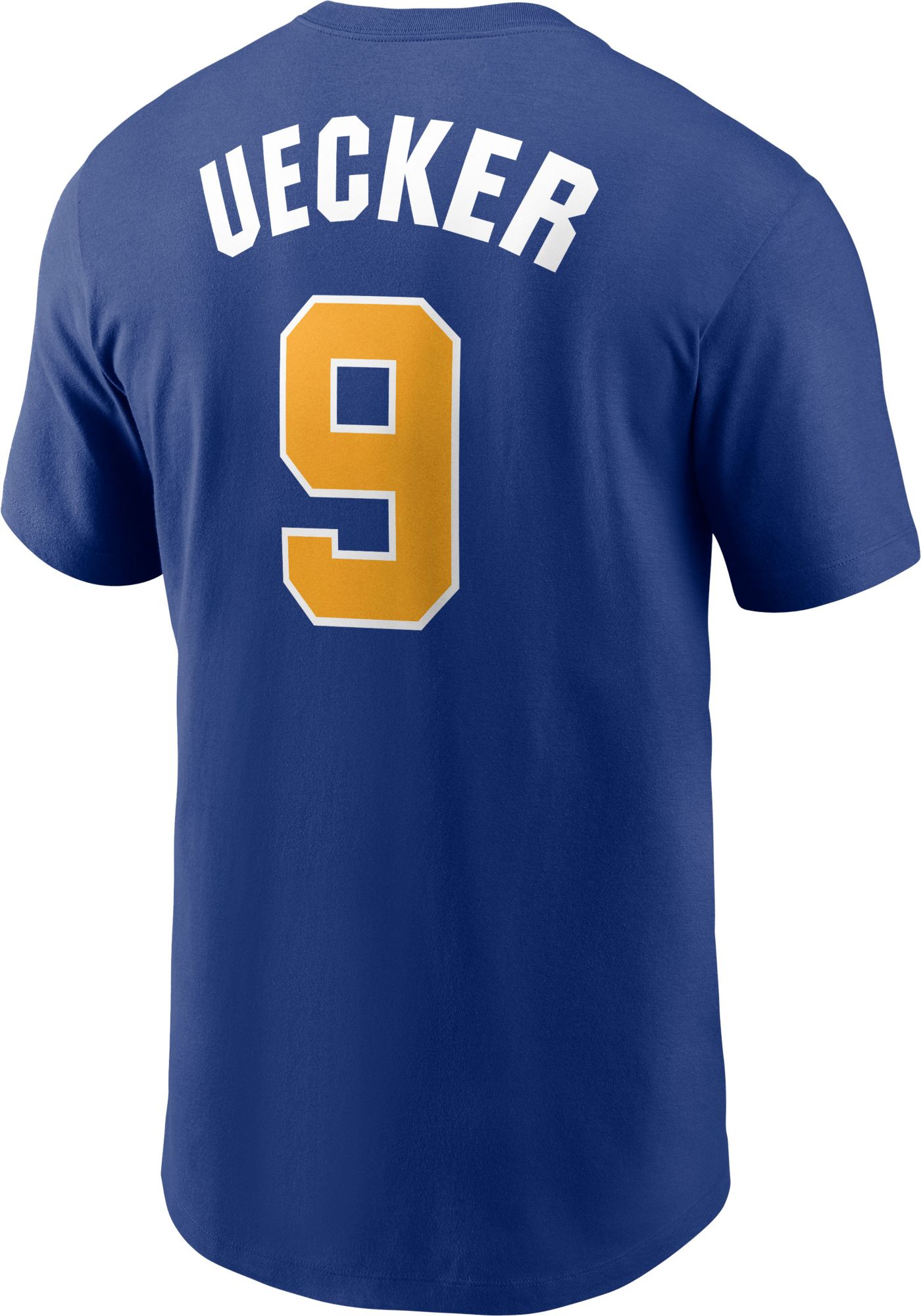 Nike Men's Milwaukee Brewers Bob Uecker #9 Blue T-Shirt product image