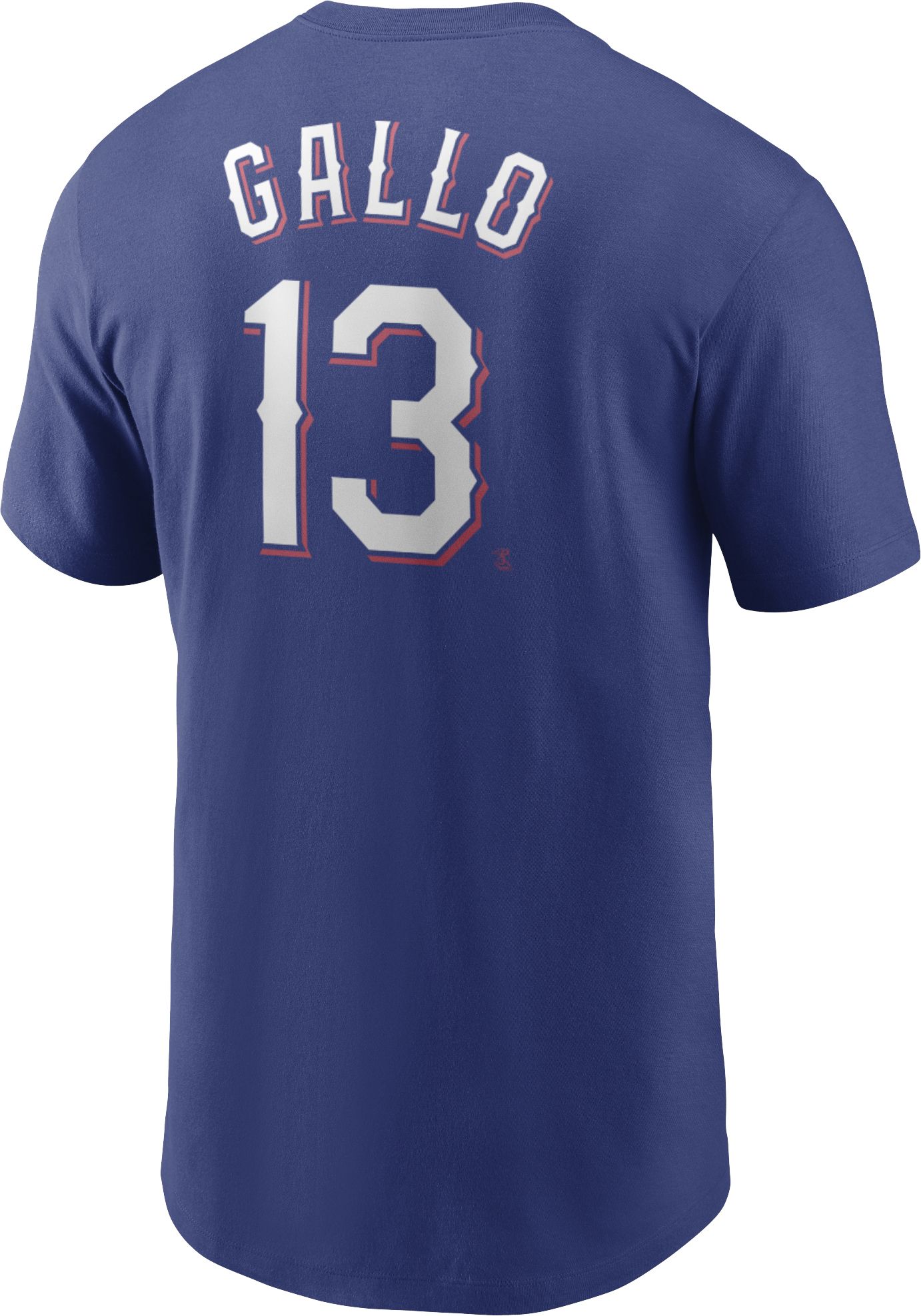 Nike Men's Texas Rangers Joey Gallo #13 Blue T-Shirt product image
