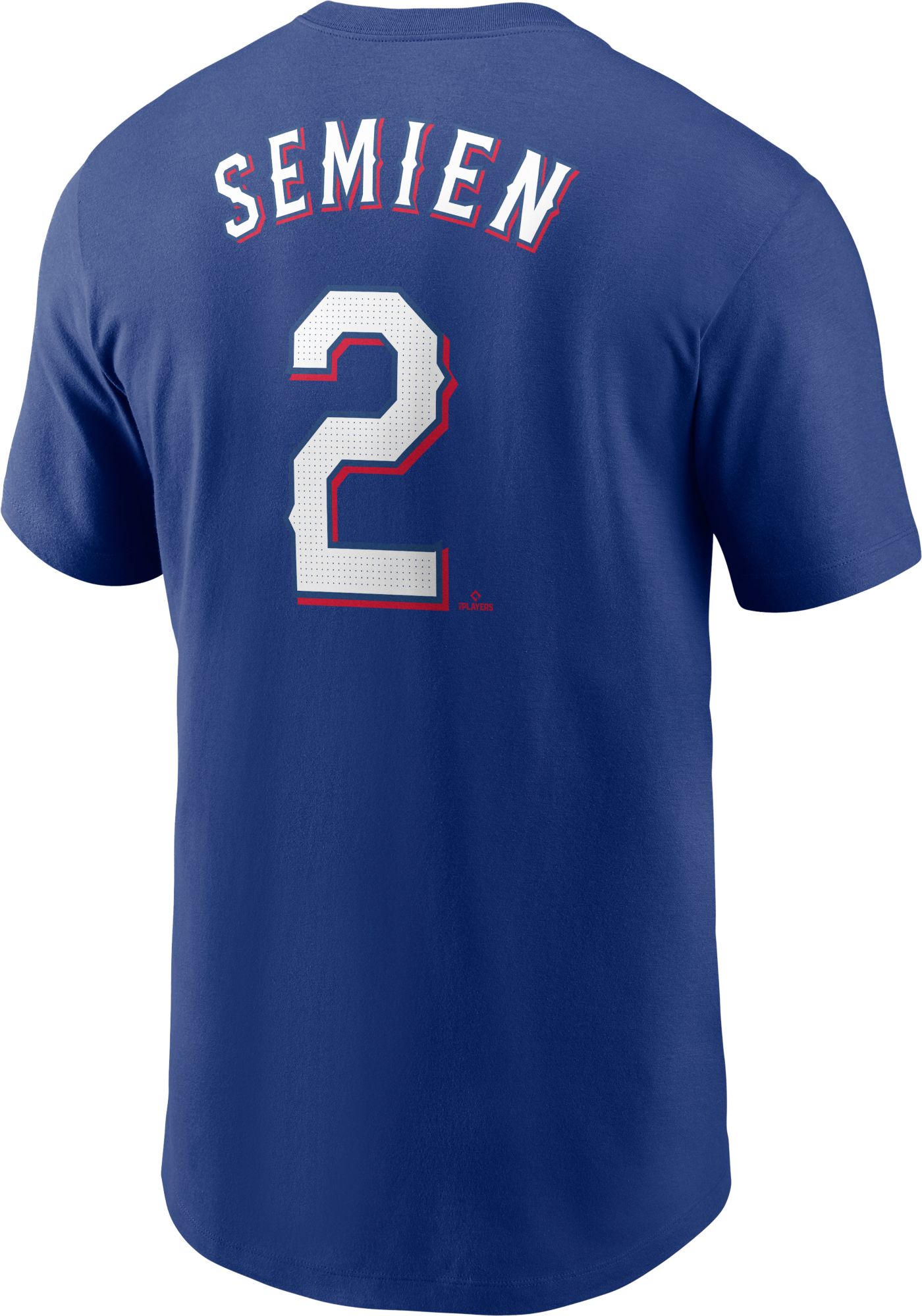 Nike Men's Texas Rangers Marcus Semien #2 Blue T-Shirt product image