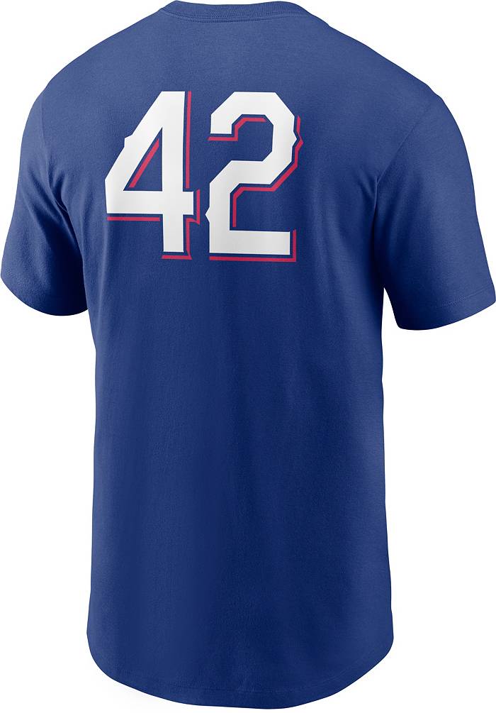 Nike Men's Texas Rangers Blue Team 42 T-Shirt