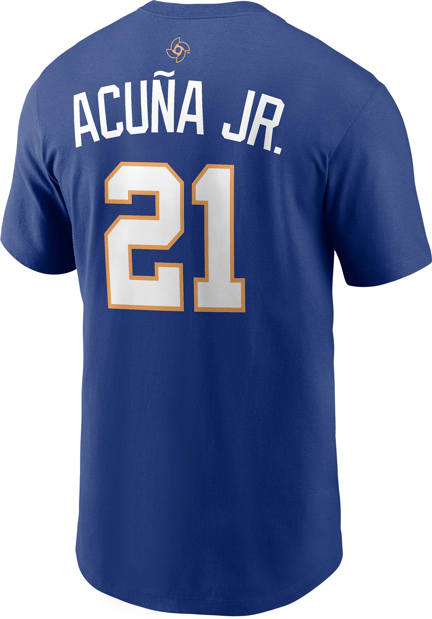 Nike Men's World Baseball Classic 2026 Venezuela Blue Ronald Acuña Jr. #21 T-Shirt product image