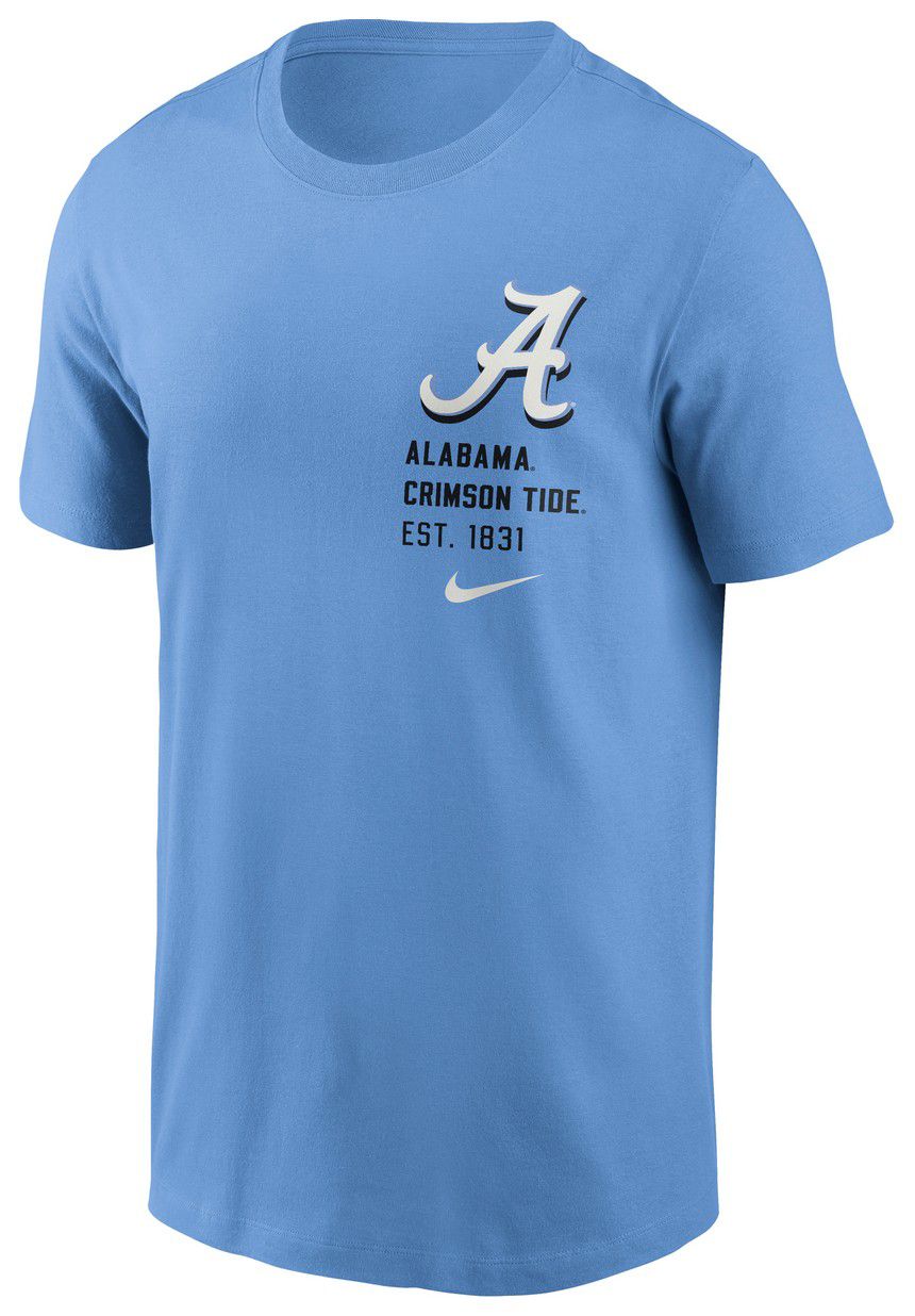 Nike Men's Alabama Crimson Tide Valor Blue Record Back Hit T-Shirt product image
