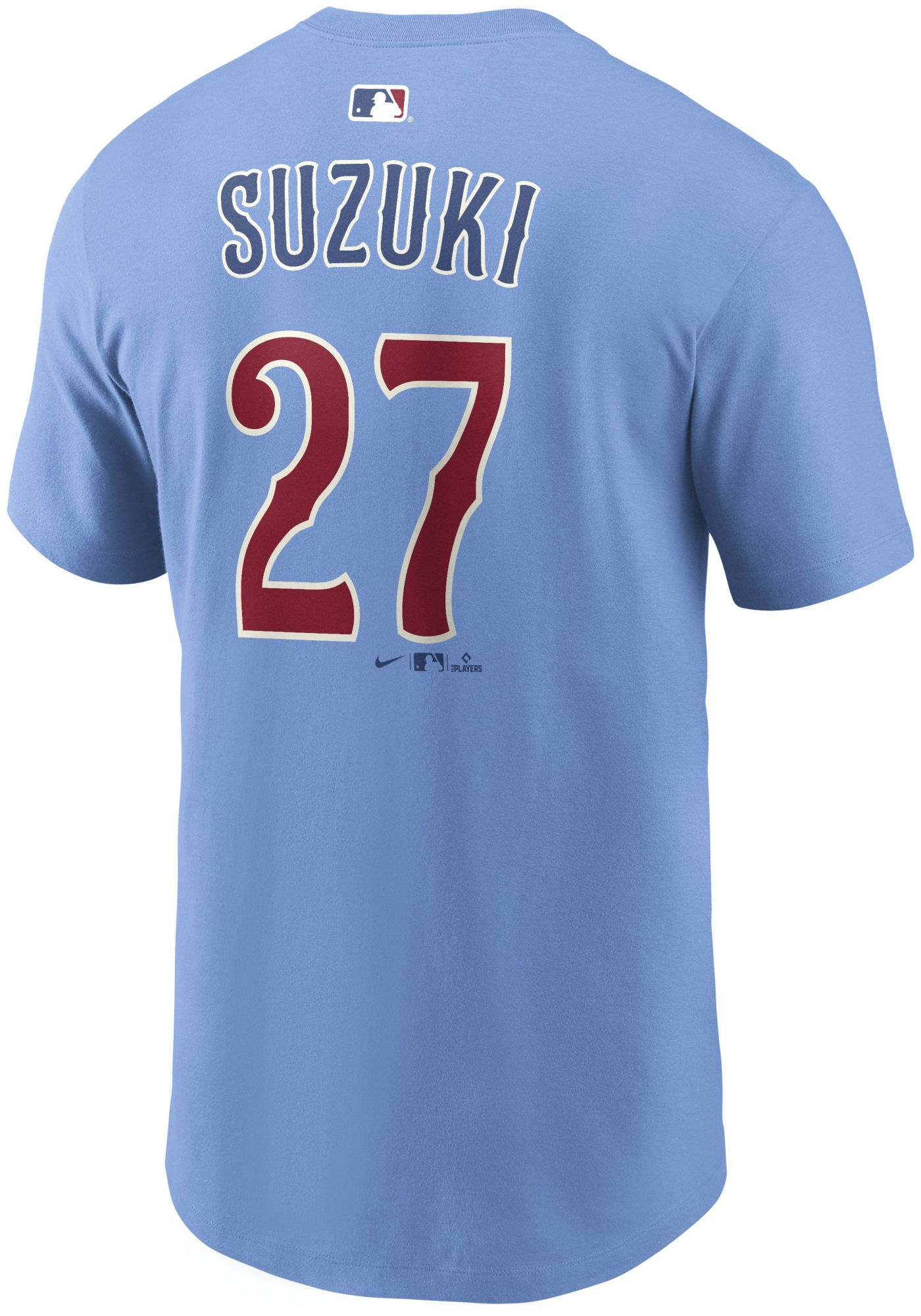 Nike Men's Chicago Cubs Seiya Suzuki #27 Blue Alternate T-Shirt product image