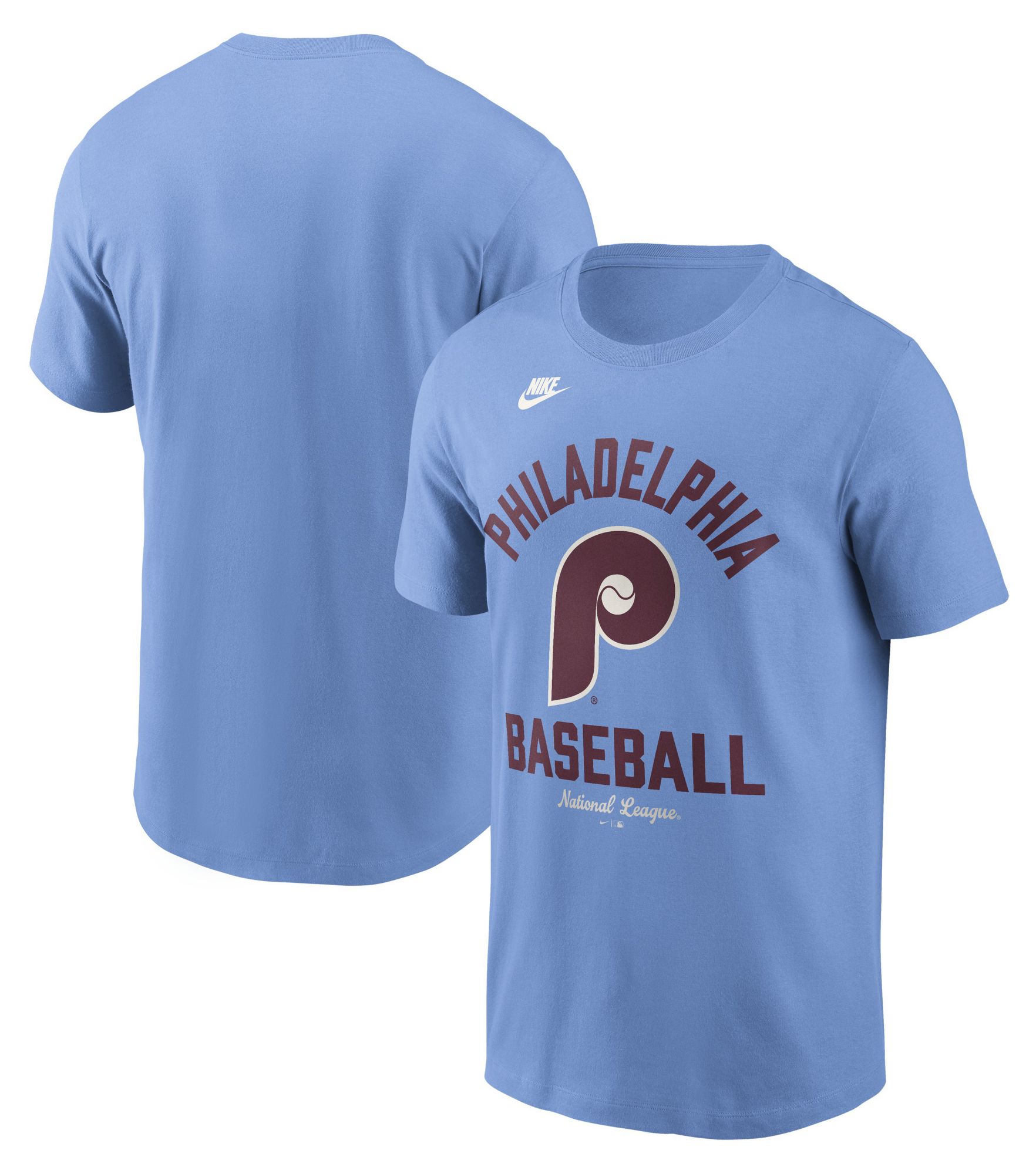 Nike Men's Philadelphia Phillies Blue Arch Logo Cooperstown T-Shirt product image