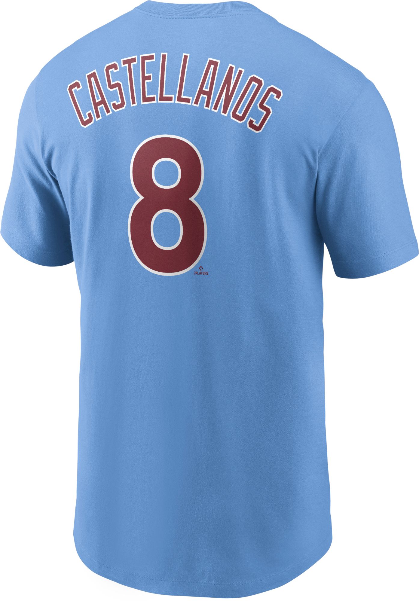 Nike Men's Philadelphia Phillies Nick Castellanos #8 Light Blue T-Shirt