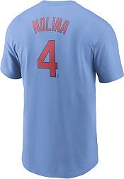 Nike Men's St. Louis Cardinals Yadier Molina #4 Blue T-Shirt product image