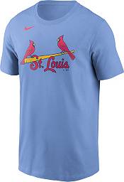 St Louis Cardinals Shirt Mens Small Blue 3/4 Sleeve Nike Dri-Fit MLB  Baseball