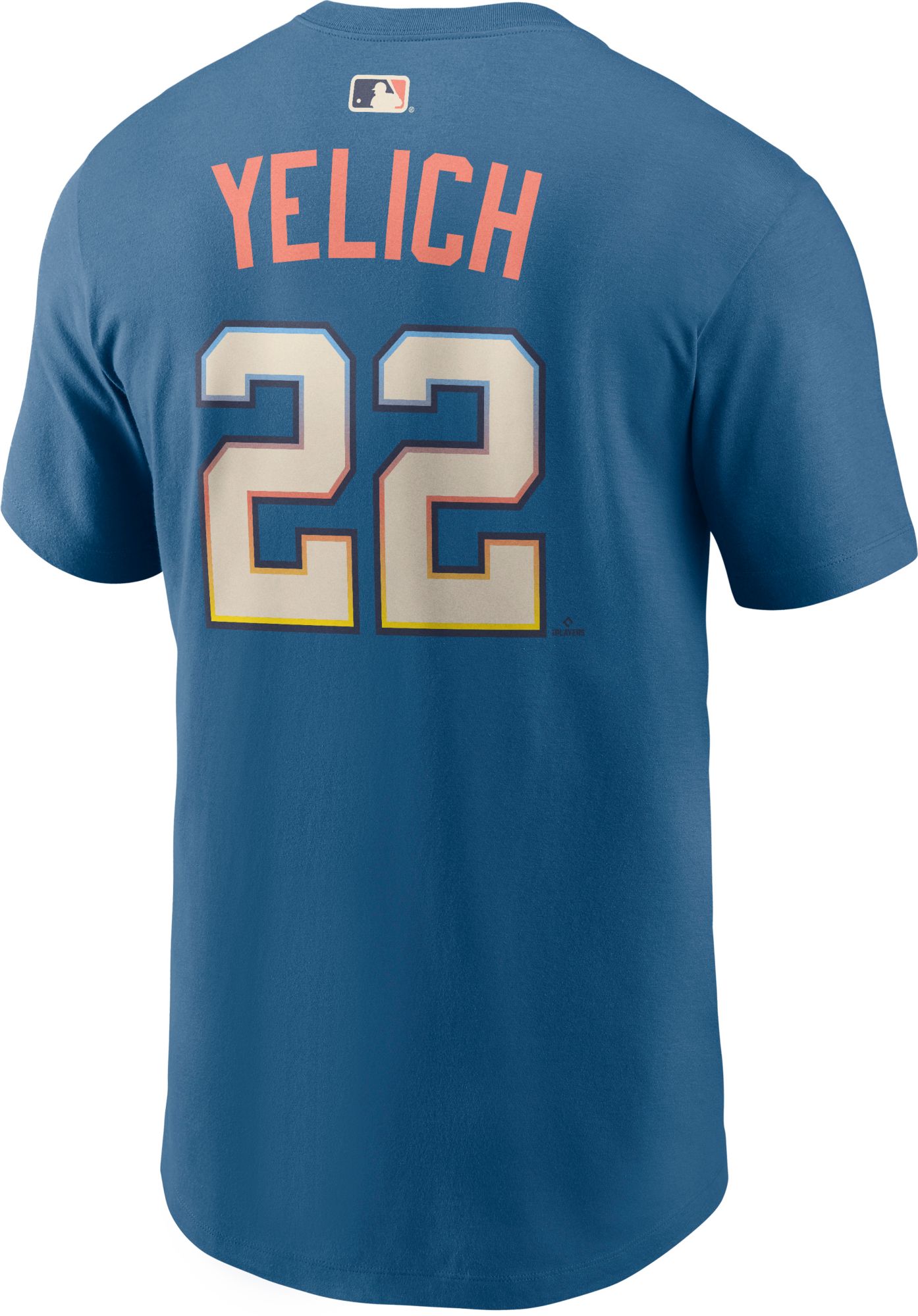 Nike Men's Milwaukee Brewers 2026 City Connect Christian Yelich #22 T-Shirt product image