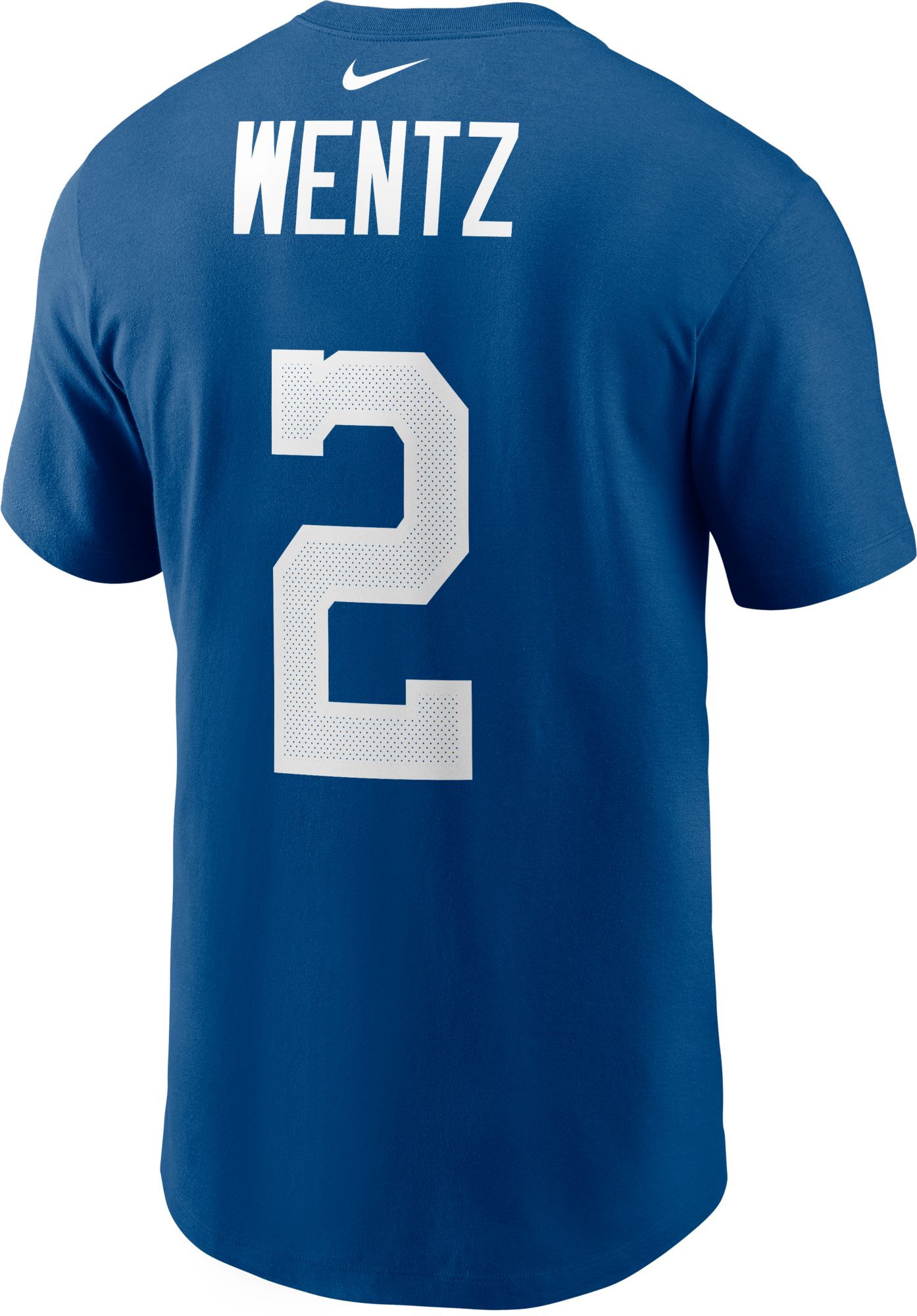 Nike Men's Indianapolis Colts Carson Wentz #2 Blue T-Shirt product image