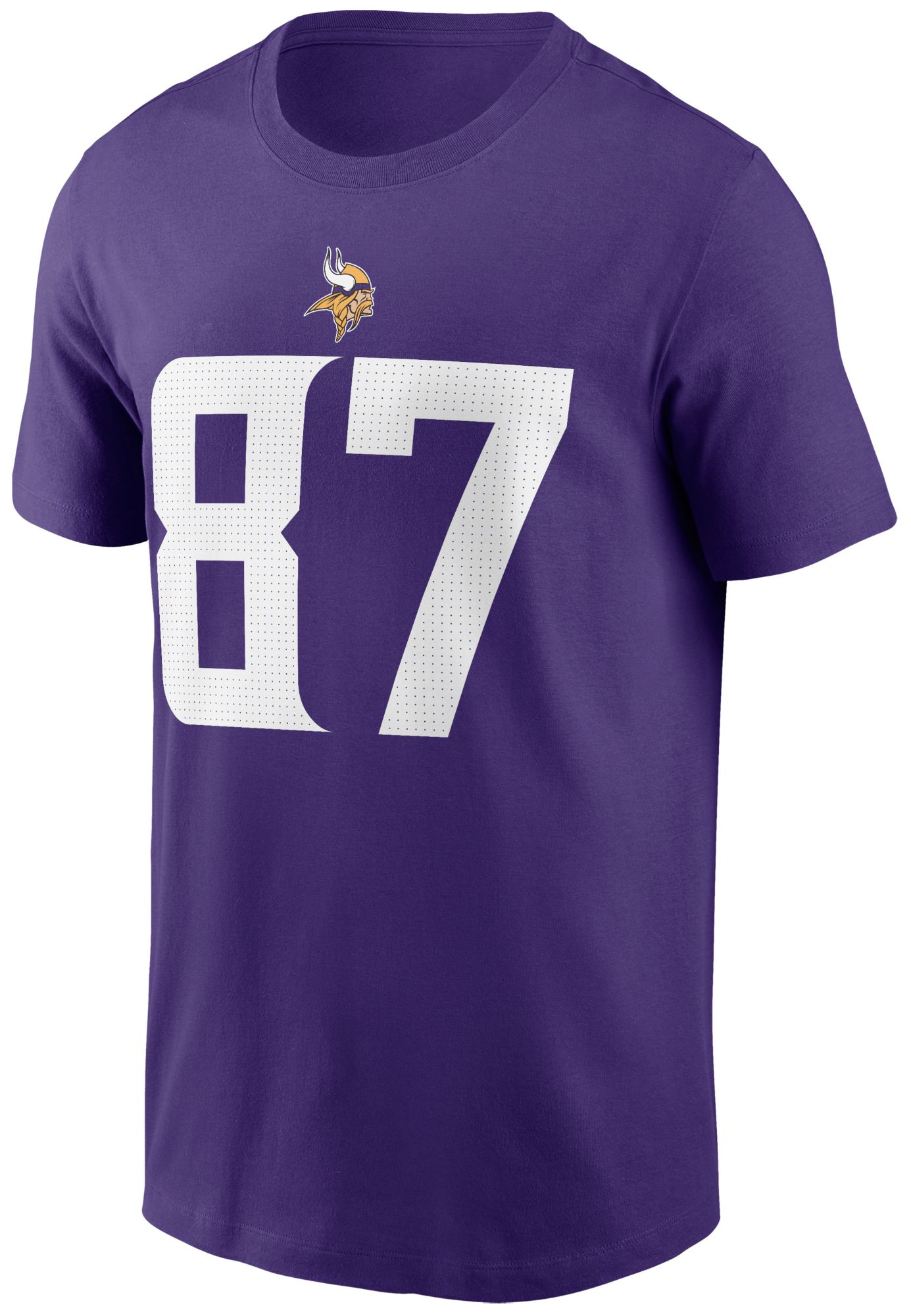 Nike Men's Minnesota Vikings T.J. Hockenson #87 Court Purple T-Shirt product image