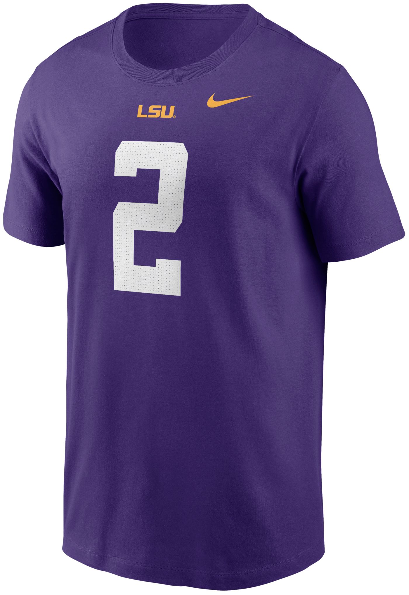 Nike Men s LSU Tigers Justin Jefferson 2 Purple Jersey T Shirt Dick s Sporting Goods