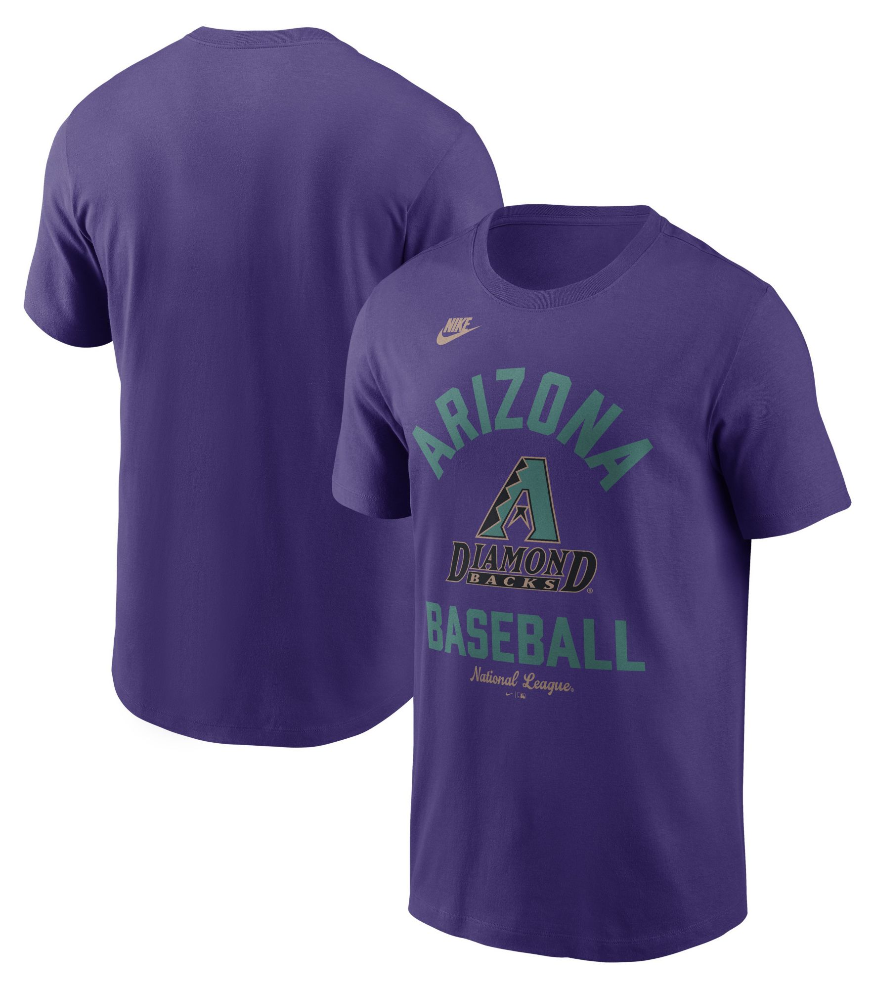 Nike Men's Arizona Diamondbacks Purple Arch Logo Cooperstown T-Shirt product image