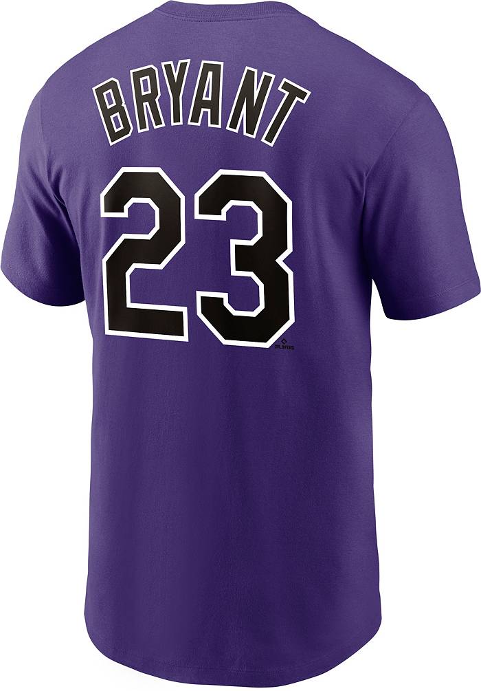 Youth Nike Kris Bryant Black Colorado Rockies Player Name & Number T-Shirt