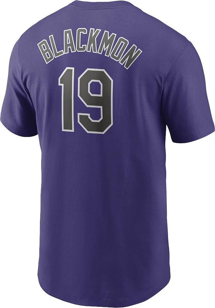 Nike Men's Colorado Rockies Charlie Blackmon #19 Purple T-Shirt