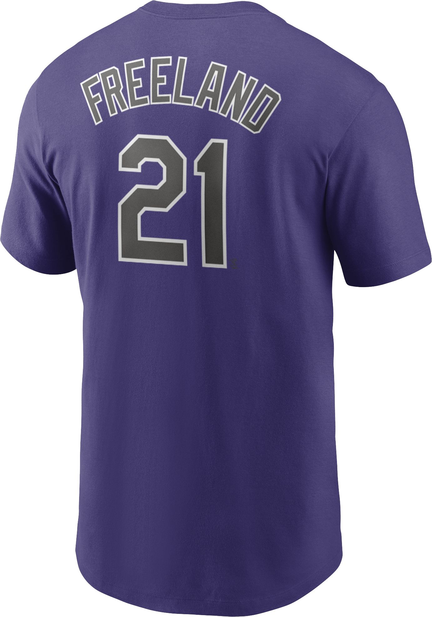 Nike Men's Colorado Rockies Kyle Freeland #21 Purple T-Shirt product image