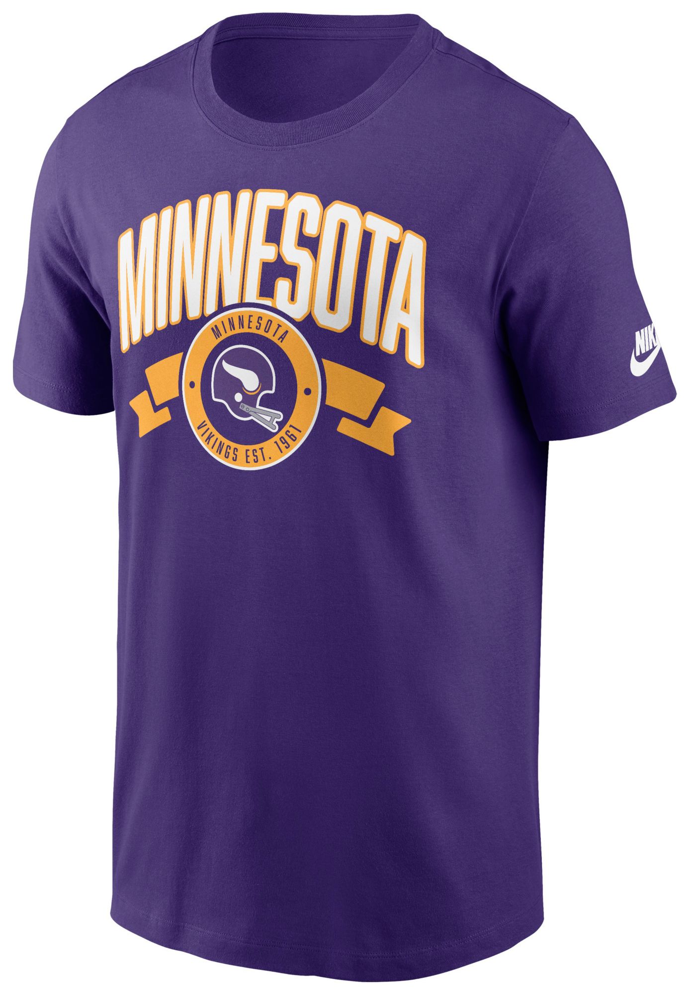 Nike Men's Minnesota Vikings Court Purple Rewind Patch T-Shirt product image