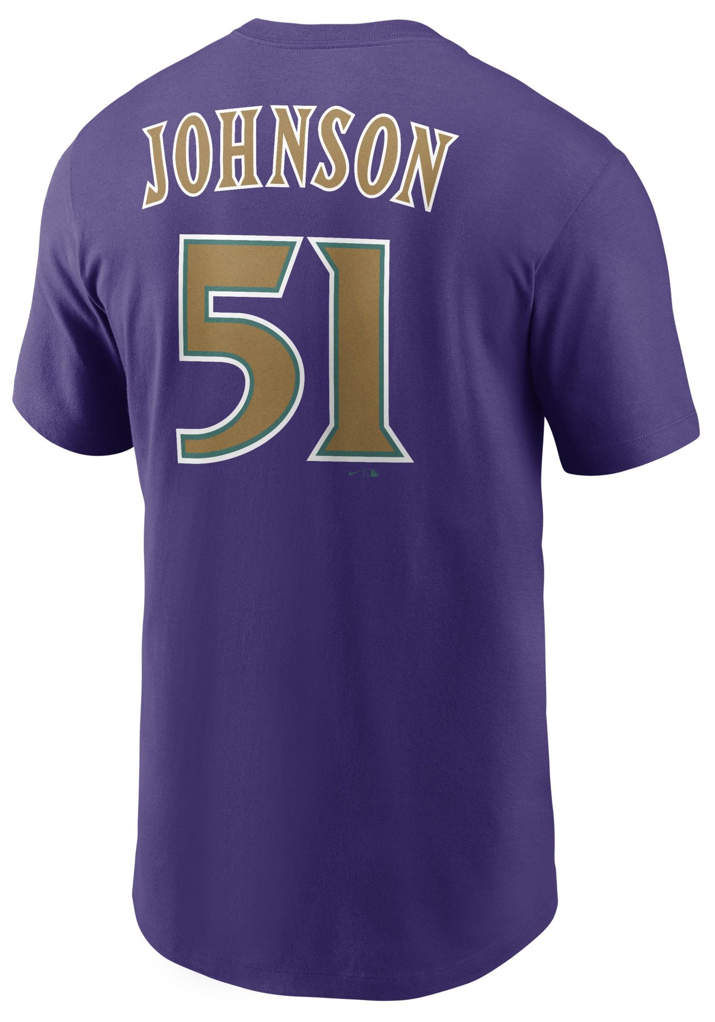 Nike Men's Arizona Diamondbacks Randy Johnson #51 Purple Cooperstown T-Shirt product image