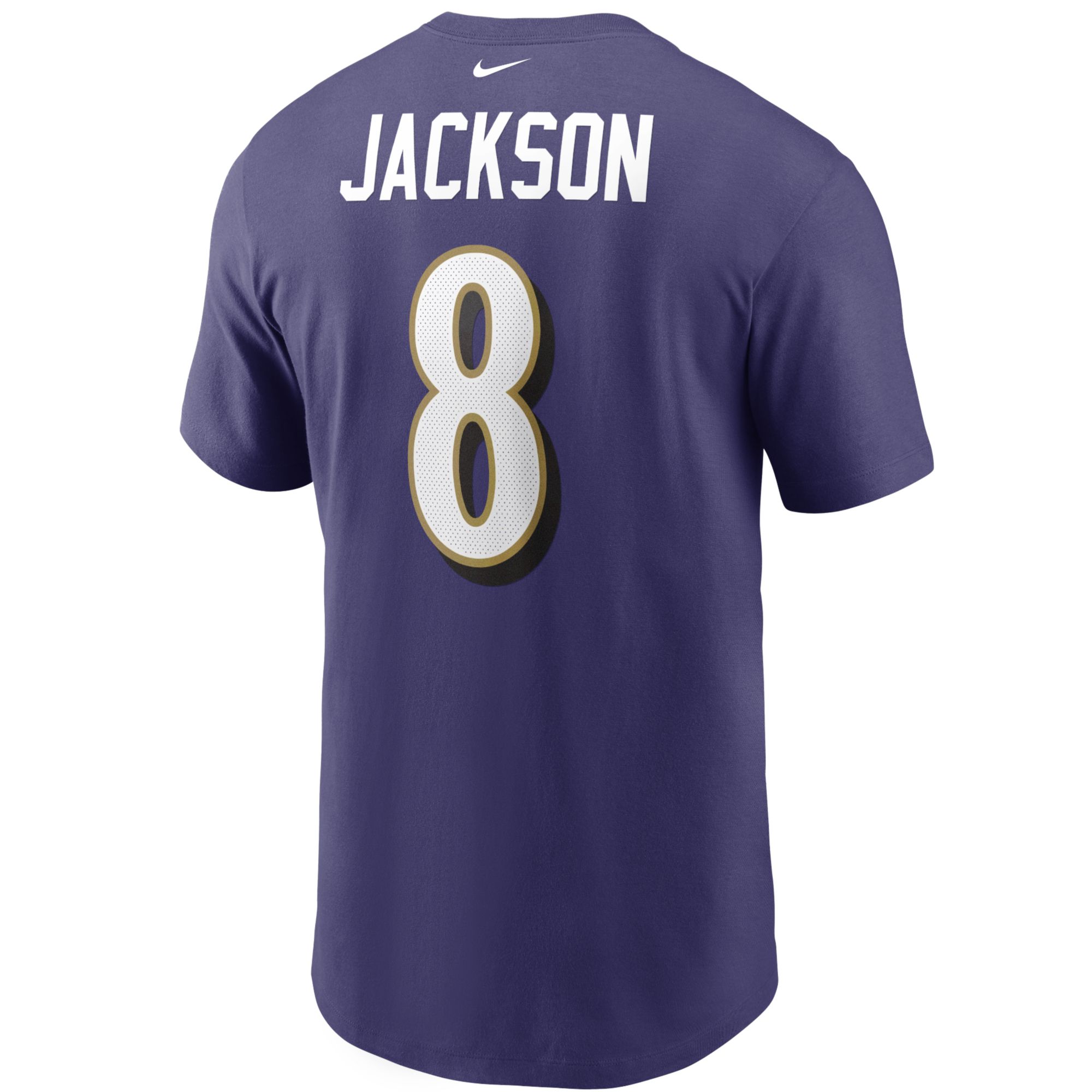 Nike Men's Baltimore Ravens Lamar Jackson Logo Purple T-Shirt product image