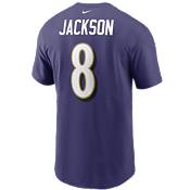 Nike Men's Baltimore Ravens Lamar Jackson Logo Purple T-Shirt product image