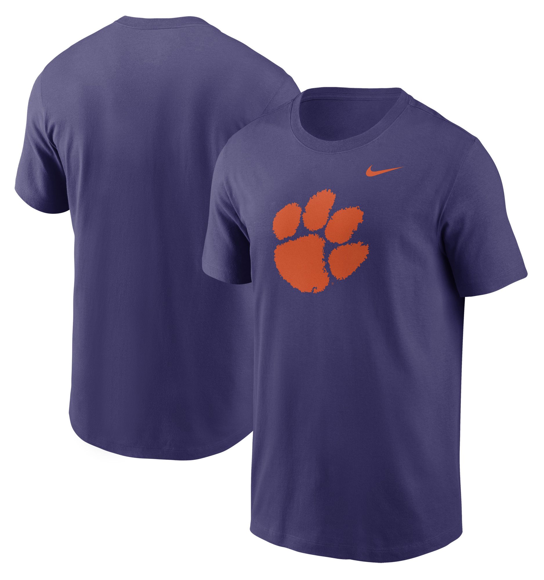 Nike Men's Clemson Tigers Orchid Core Cotton Logo T-Shirt product image