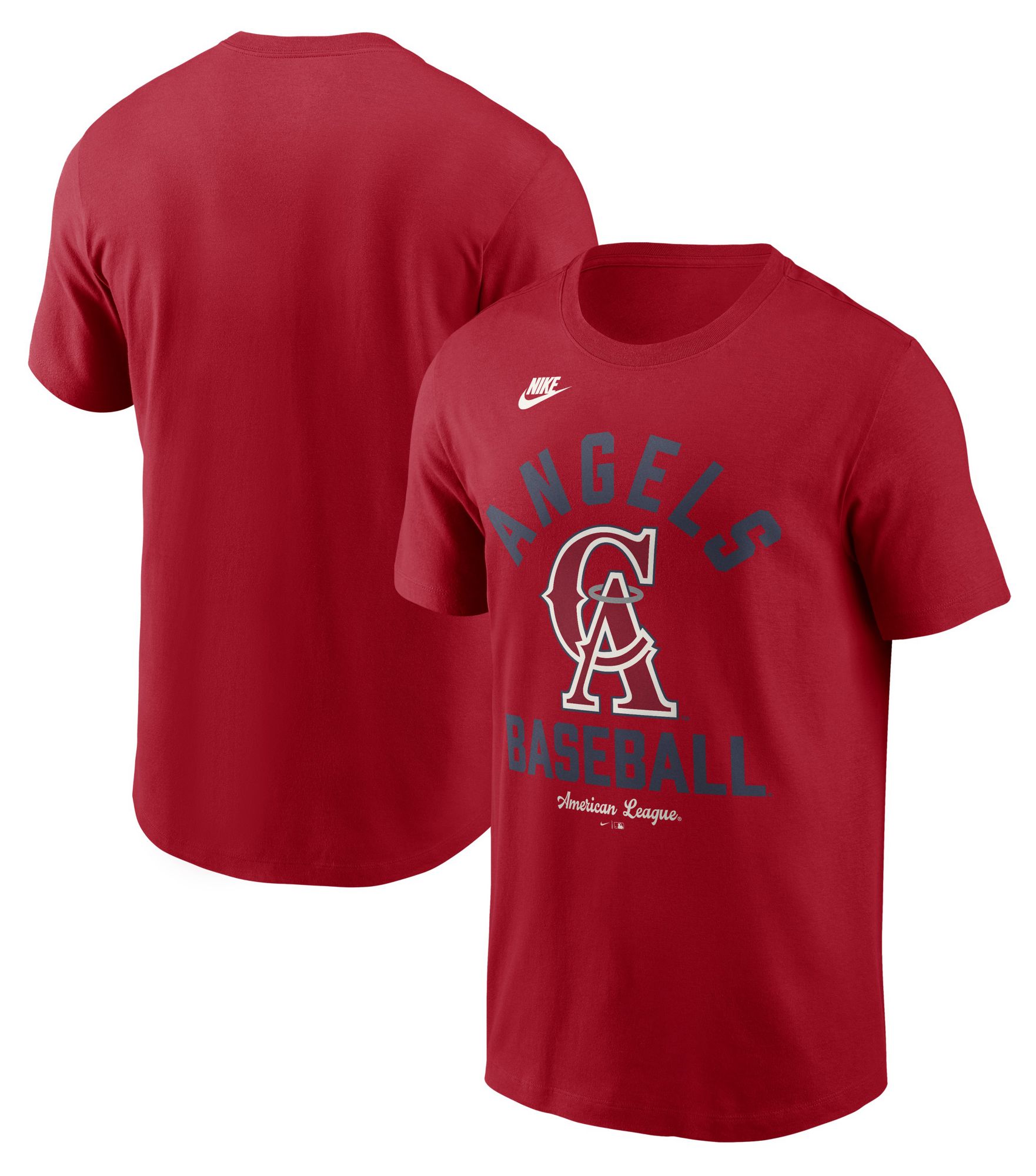 Nike Men's Los Angeles Angels Red Arch Logo Cooperstown T-Shirt product image