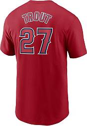 Nike Men's Los Angeles Angels Mike Trout #27 Red T-Shirt product image