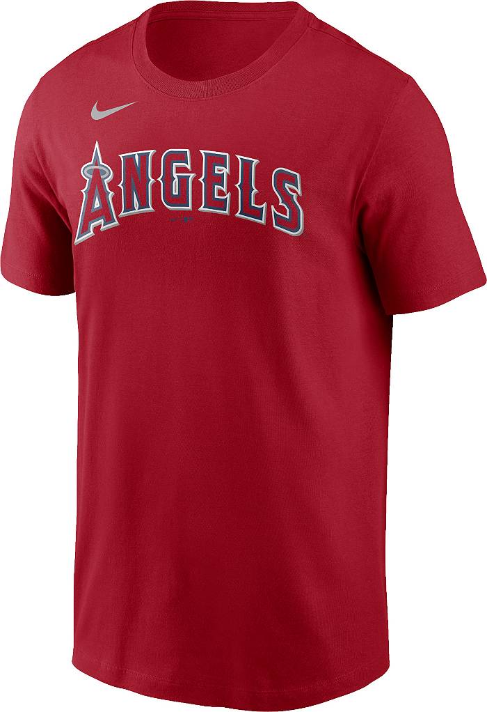 Nike Youth Los Angeles Angels Mike Trout #27 T-Shirt - Red - L (Large)