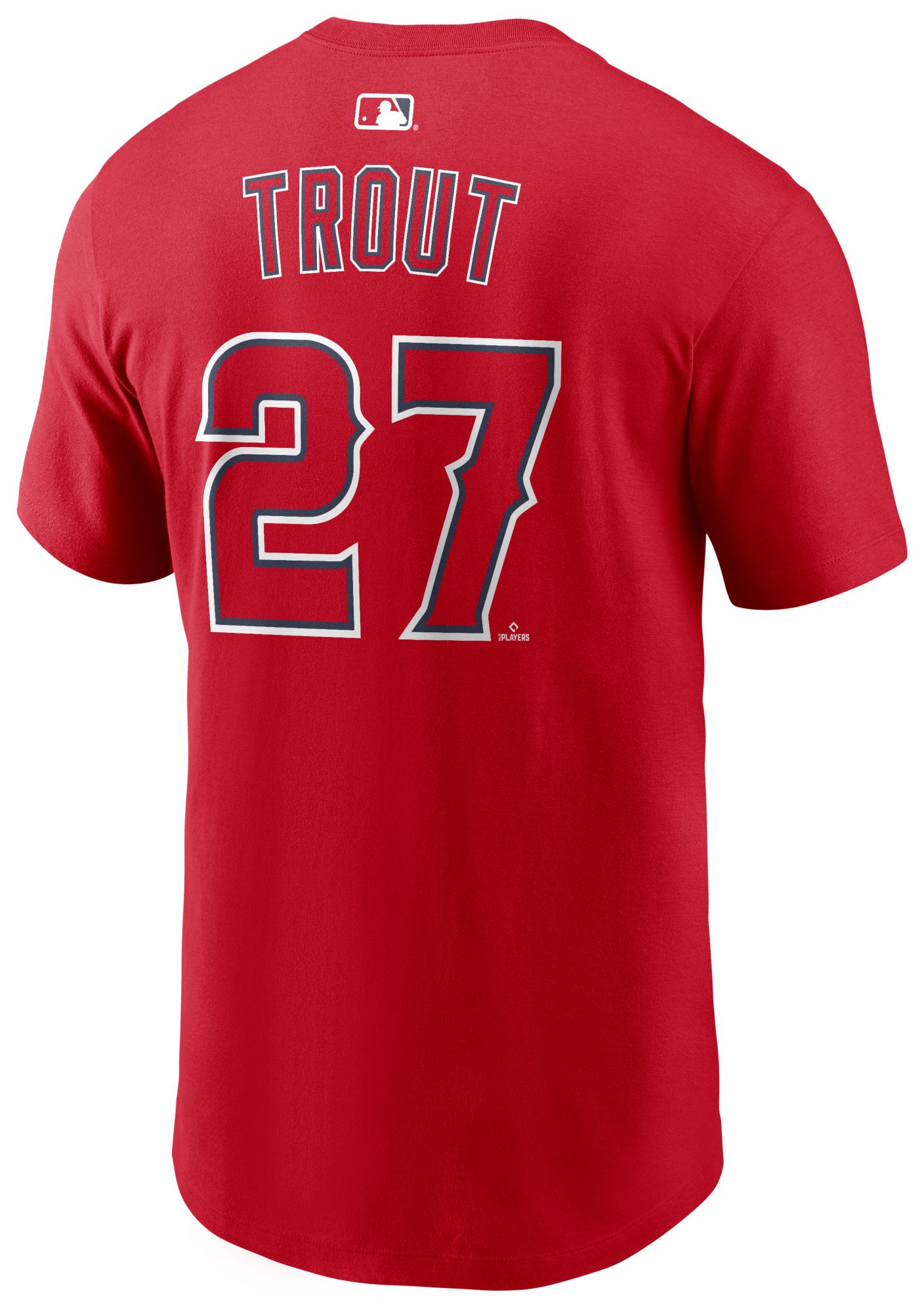 Nike Men's Los Angeles Angels Mike Trout #27 Red Home T-Shirt product image