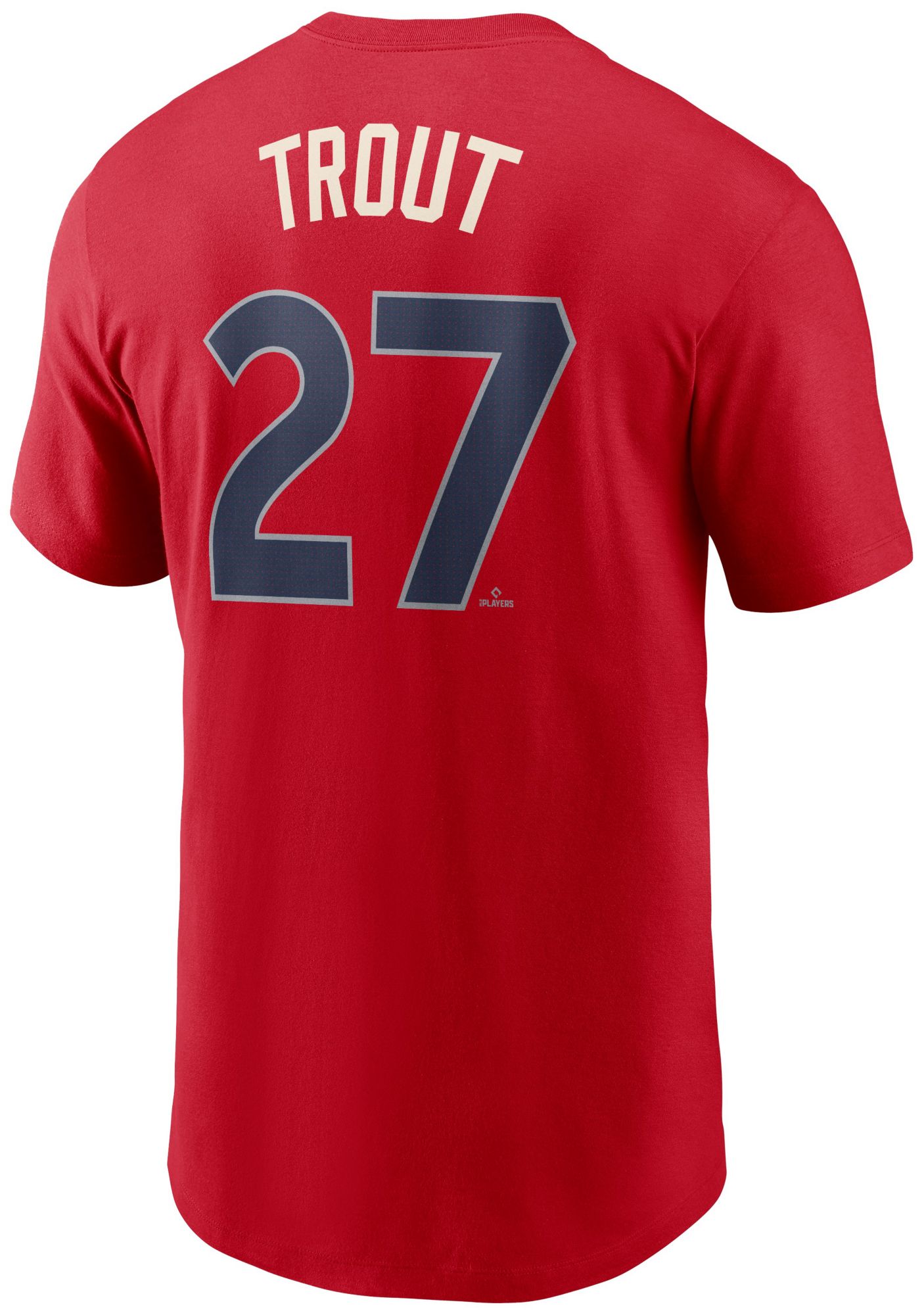 Nike Adult Los Angeles Angels Red Mike Trout #27 T-Shirt product image