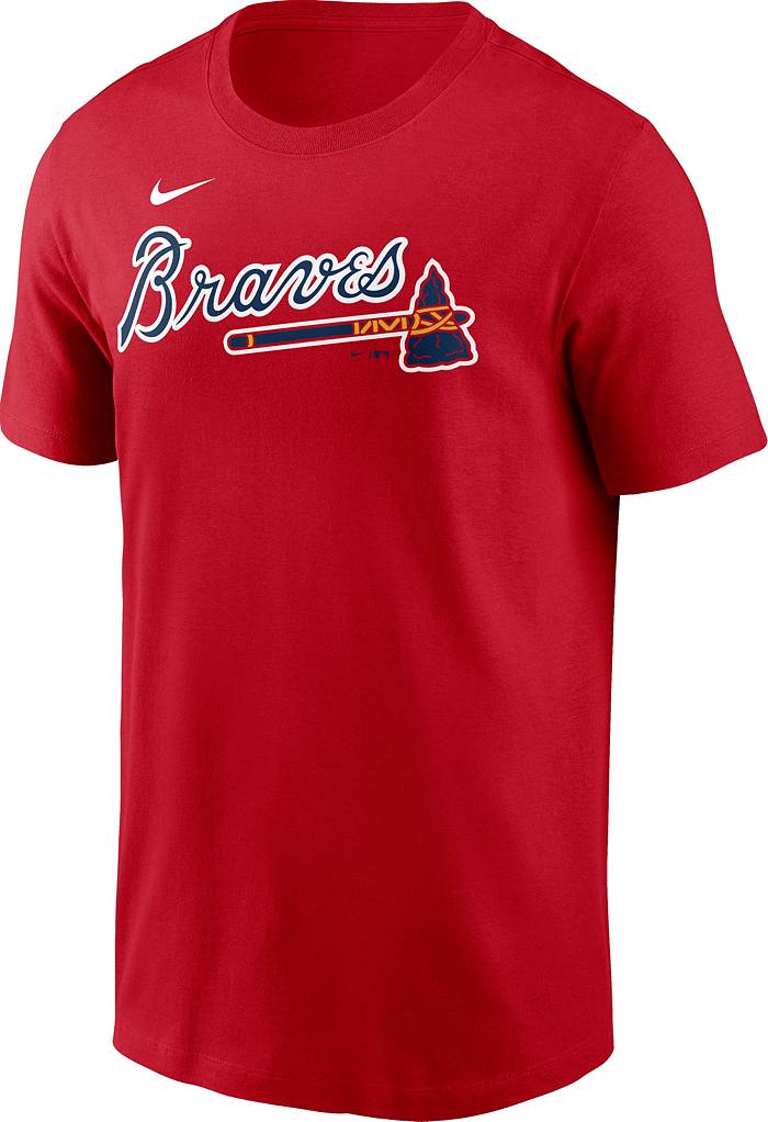 NWT Mens Under Armour UA Red Shirt Size 3XL Atlanta Braves Long Sleeve  Loose MLB